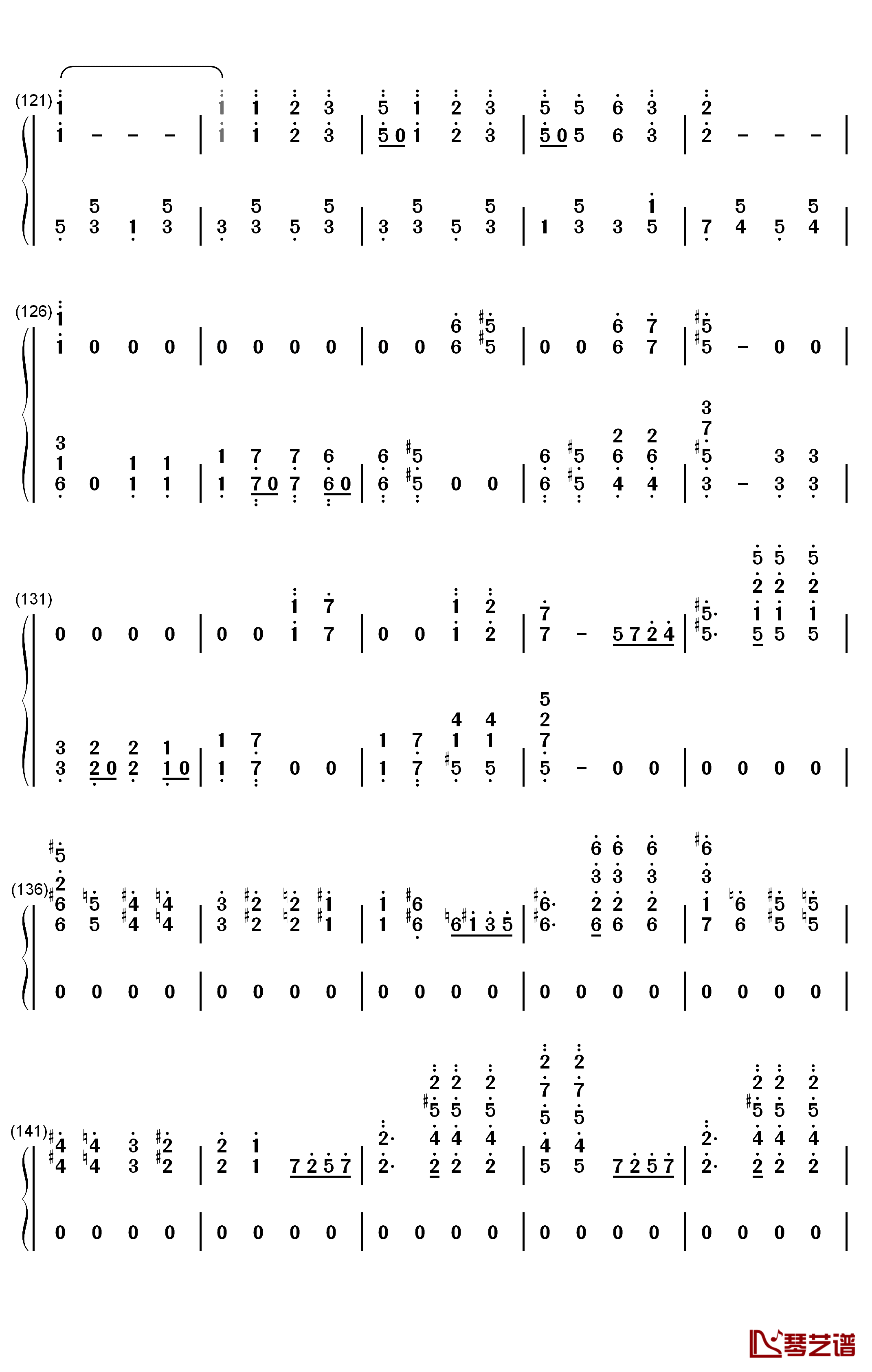 The Stars and Stripes Forever钢琴简谱-数字双手-John Philip Sousa6