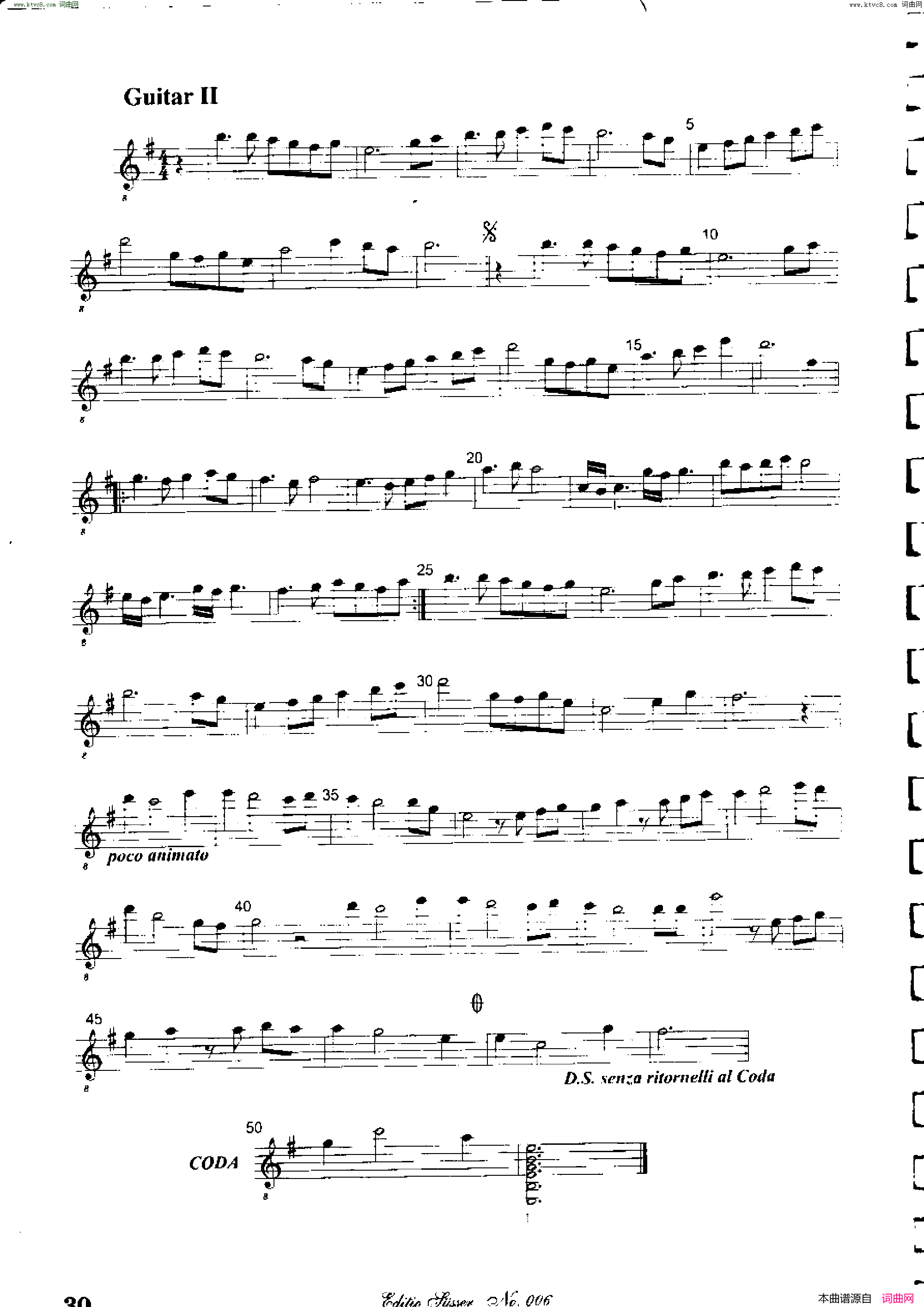 Classical guitar－Susser Ctibor_No 6, Fantazie ze sveta mineralu简谱1
