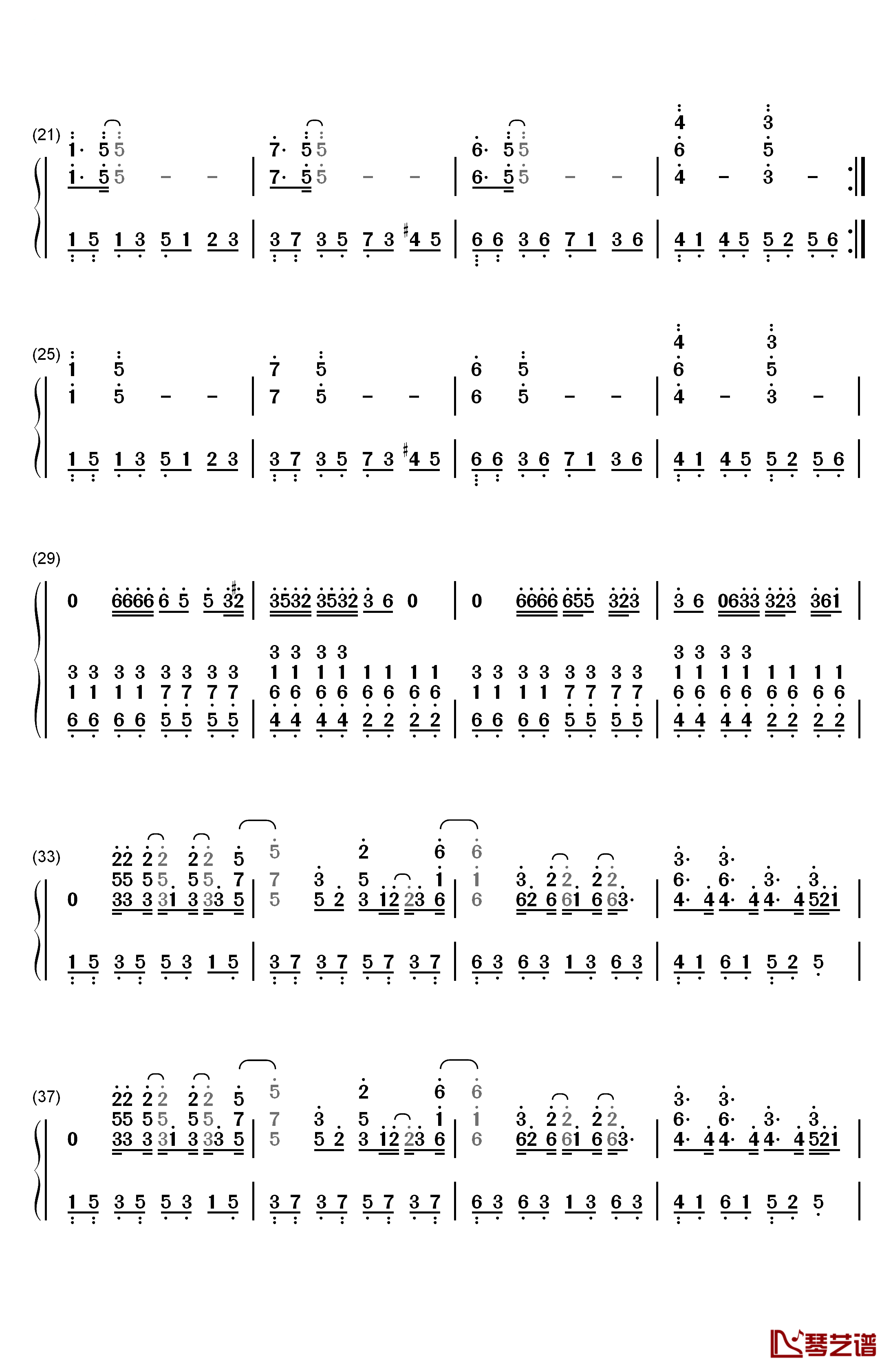 To Be Human钢琴简谱-数字双手-Sia2