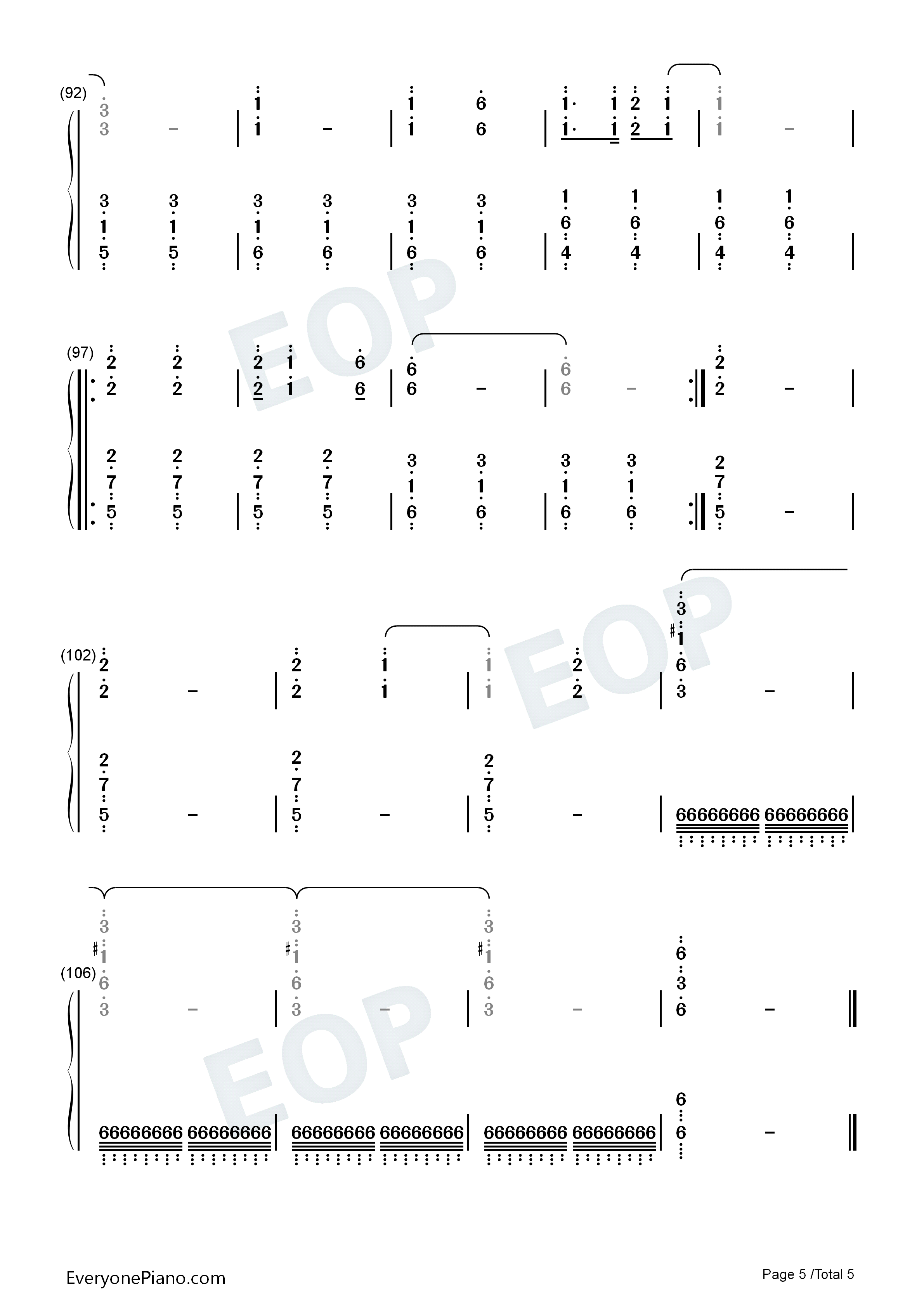 祖国不会忘记钢琴简谱-黄鹭演唱5