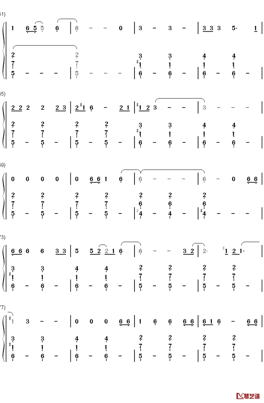 Empire钢琴简谱-数字双手-Shakira4