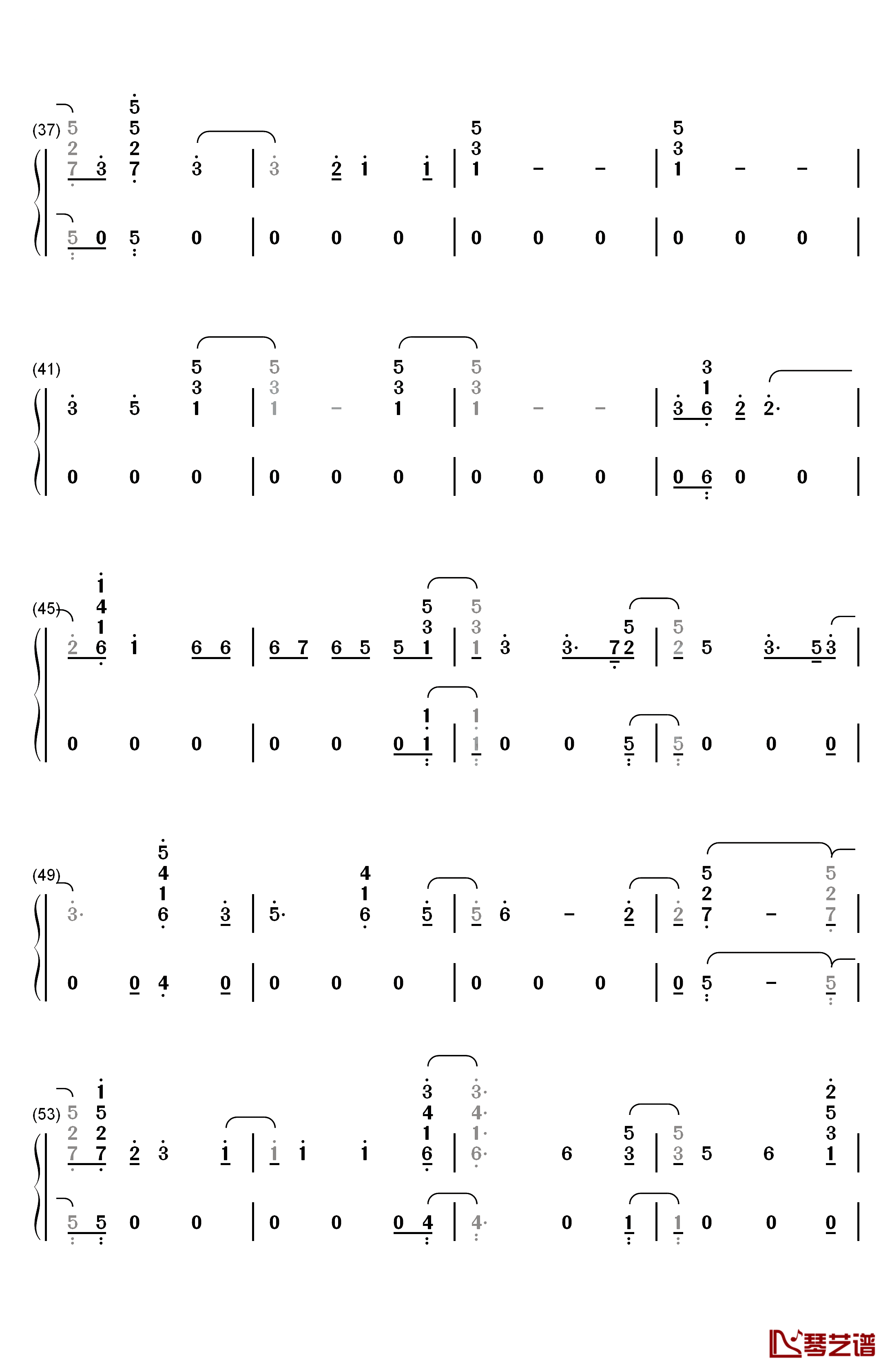 2002钢琴简谱-数字双手-Anne-Marie3