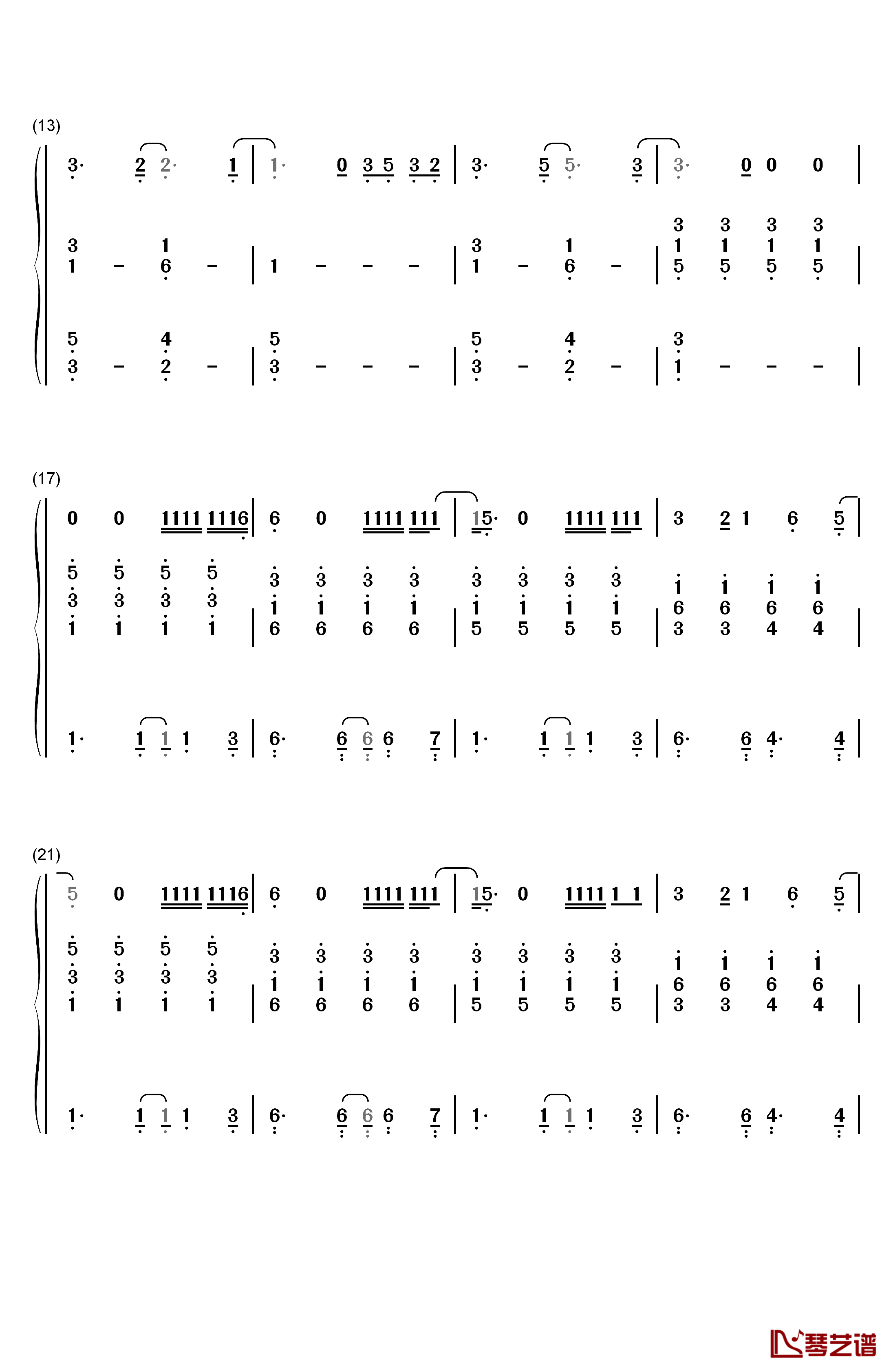 Just A Little Bit Of Your Heart钢琴简谱-数字双手-Ariana Grande2