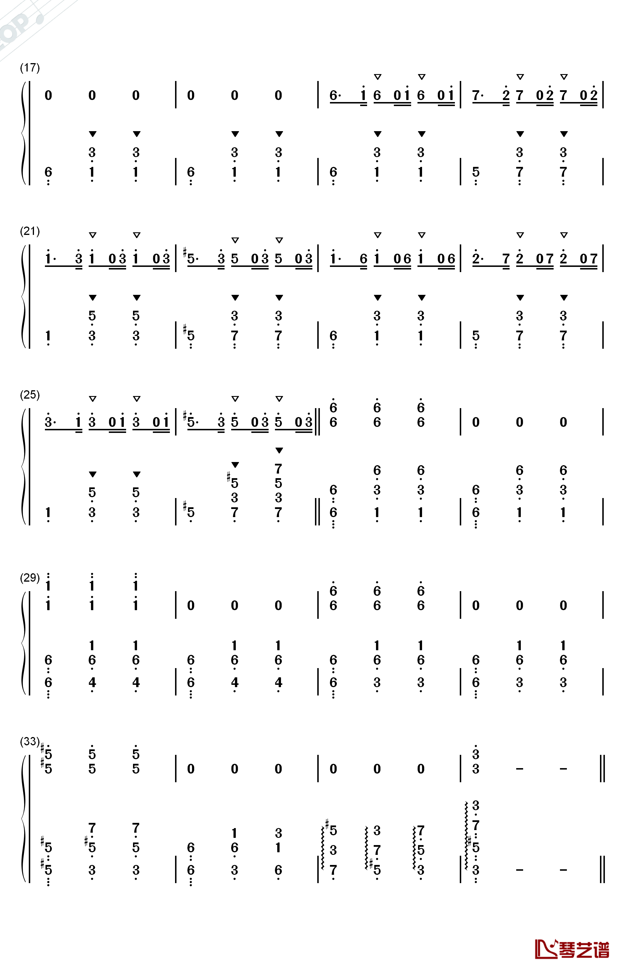 钟楼上的华尔兹钢琴简谱-数字双手-未知2