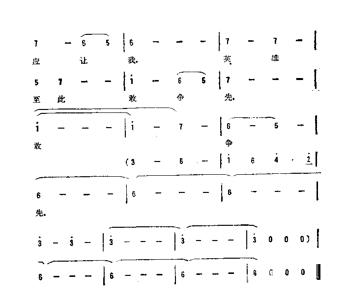 孙悟空之歌《西游记》剧组文艺晚会选曲简谱1