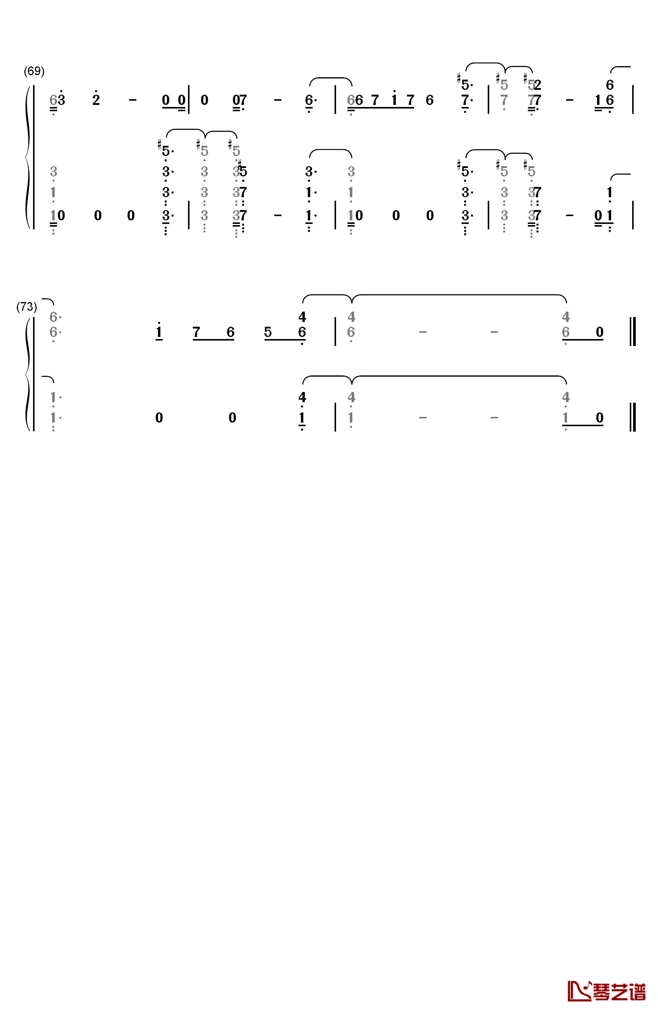 Walls Could Talk钢琴简谱-数字双手-Halsey5