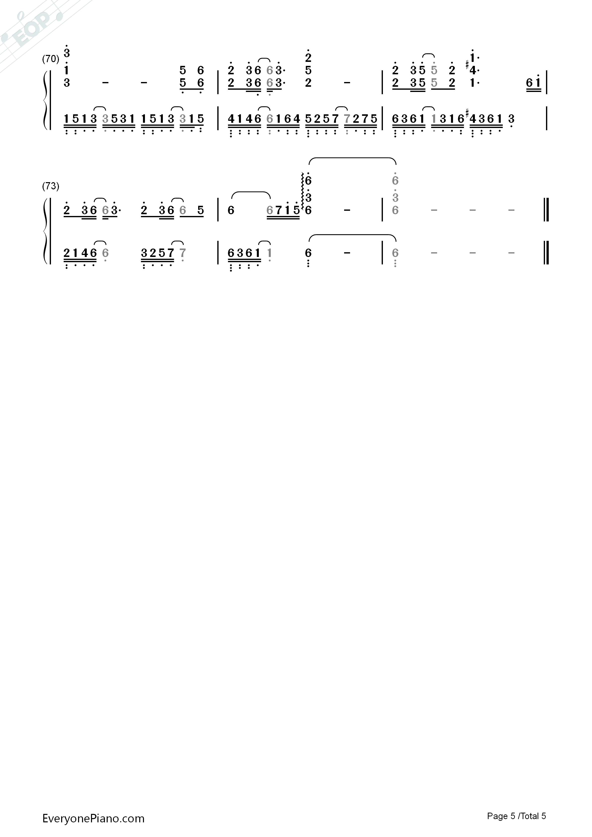 故城钢琴简谱-银临 灰原穷演唱5