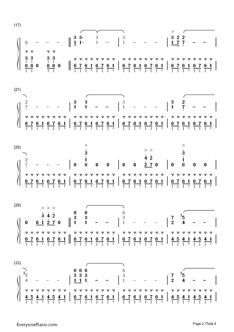 Duel of The Fates钢琴简谱-数字双手-John Williams2