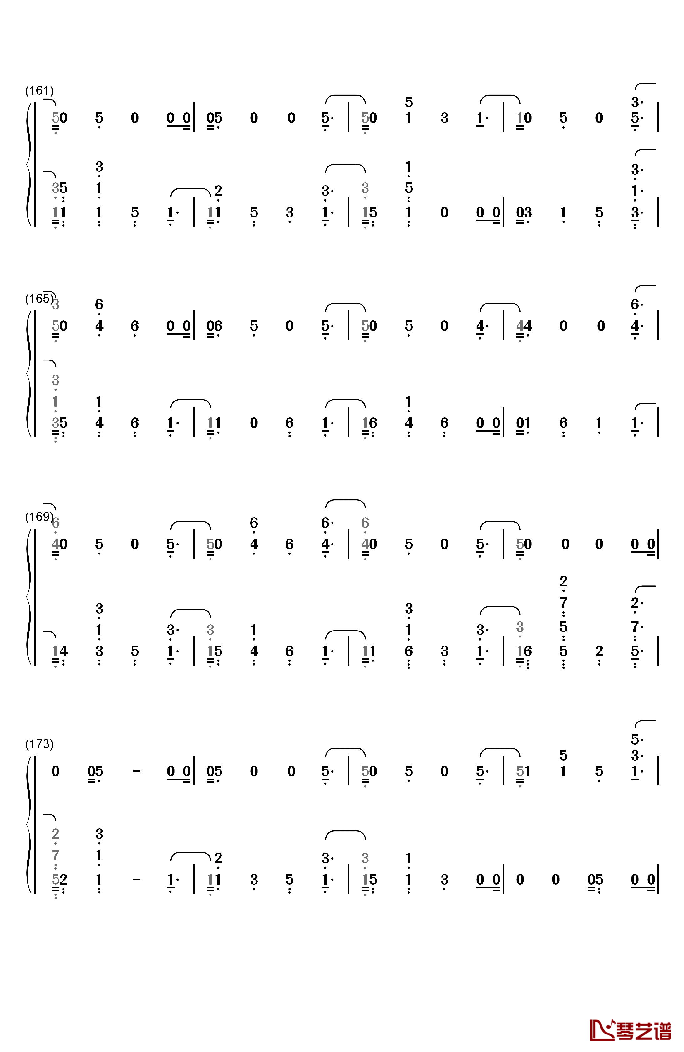 Fake Happy钢琴简谱-数字双手-Paramore8