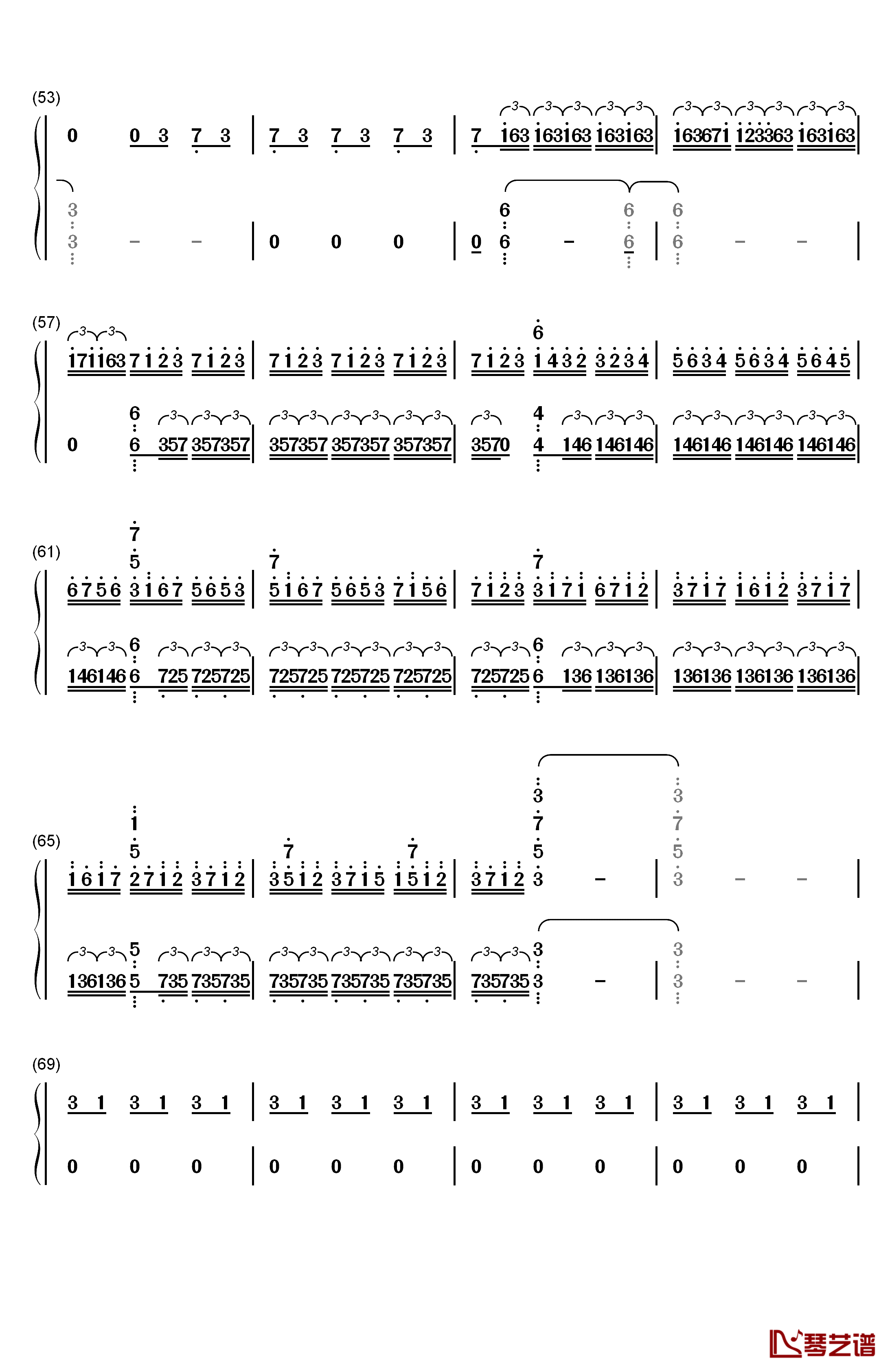 First Step钢琴简谱-数字双手-Hans Zimmer4