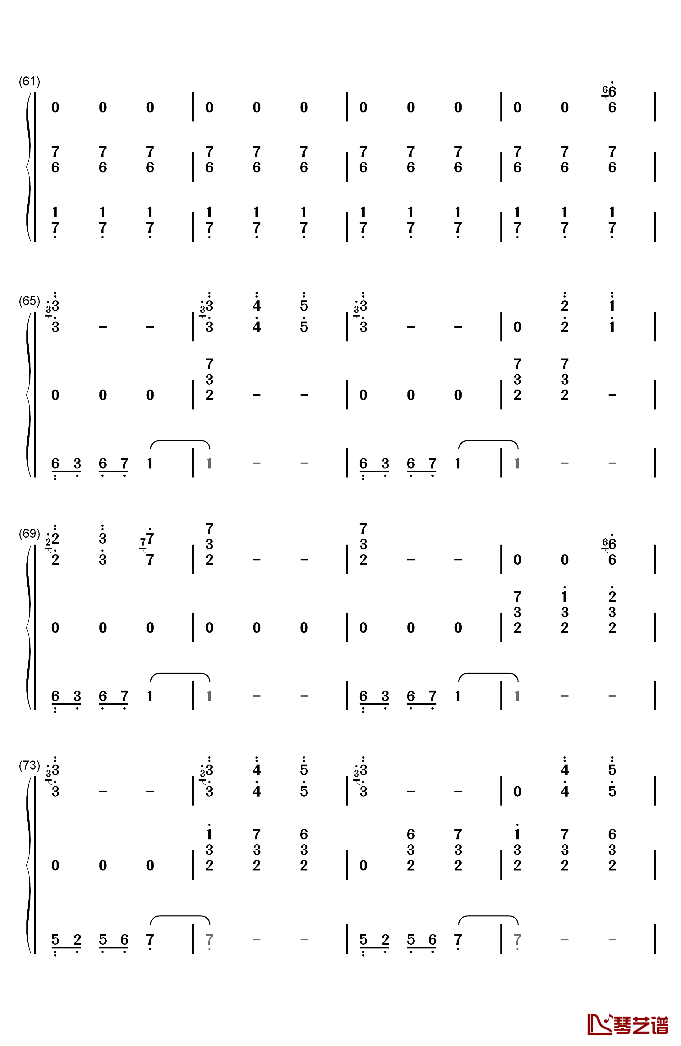 Gwyn Lord of Cinder钢琴简谱-数字双手-樱庭统5