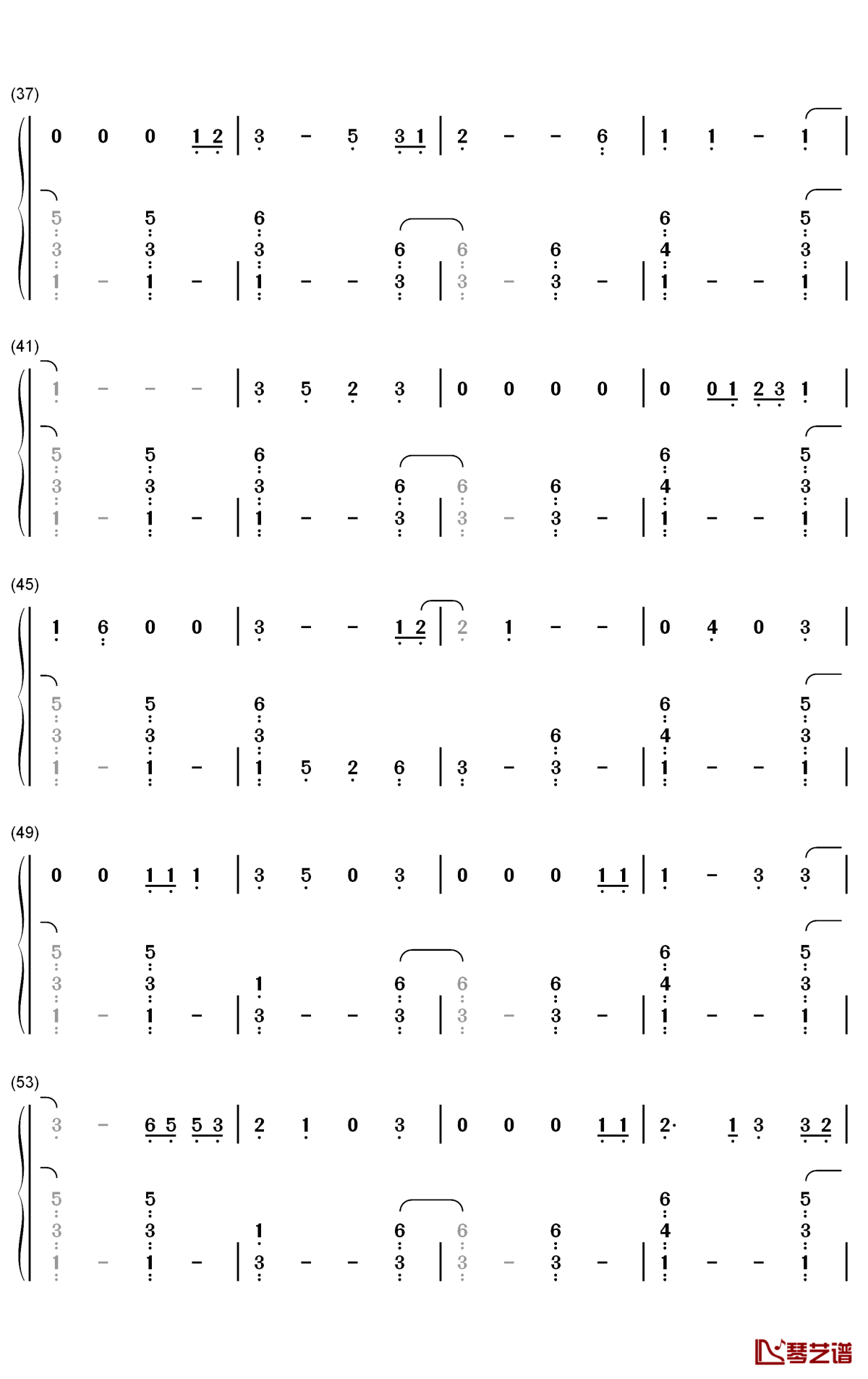 Die a Happy Man钢琴简谱-数字双手-Thomas Rhett3