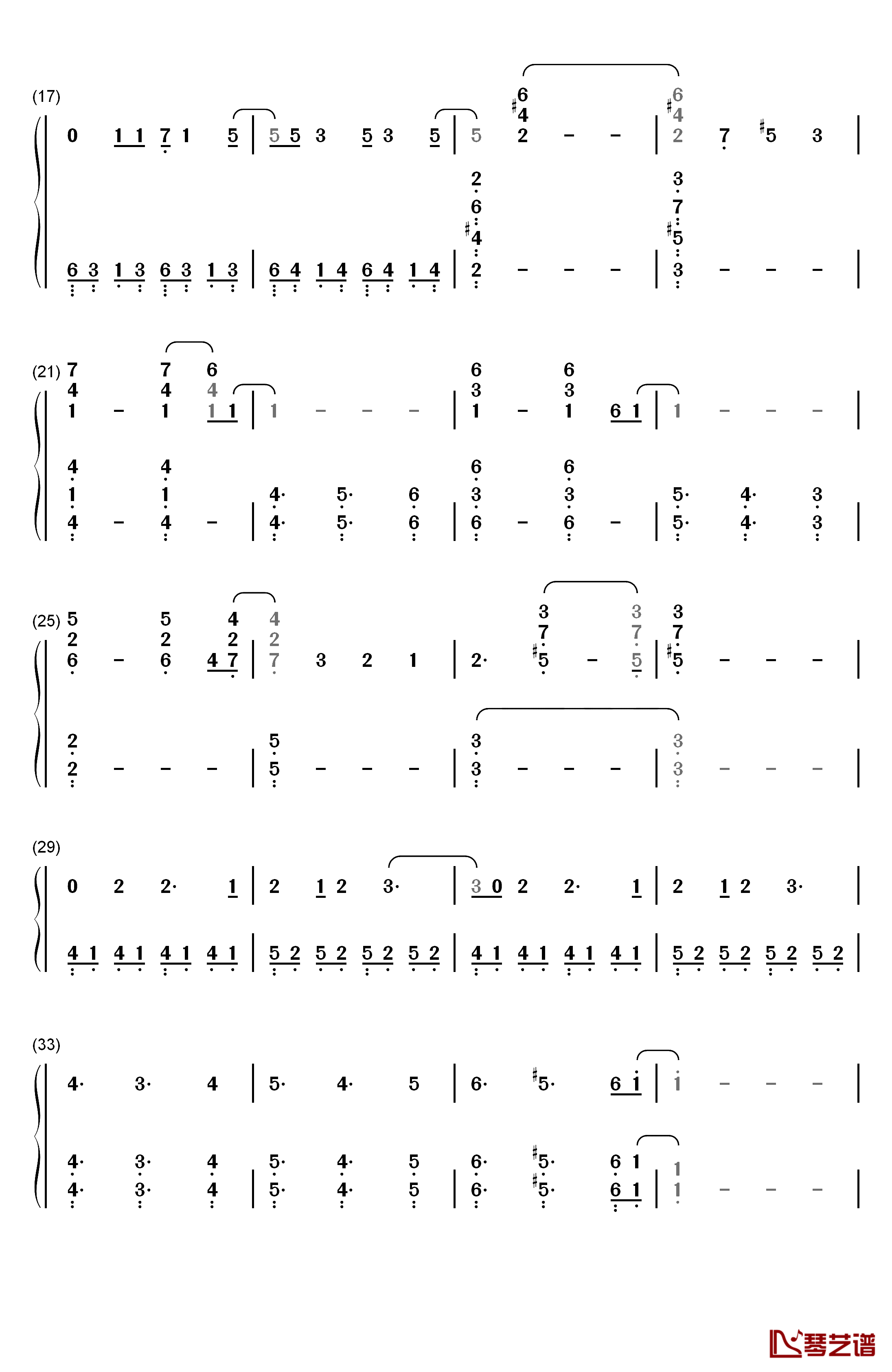 Fighting Gold钢琴简谱-数字双手-Coda2