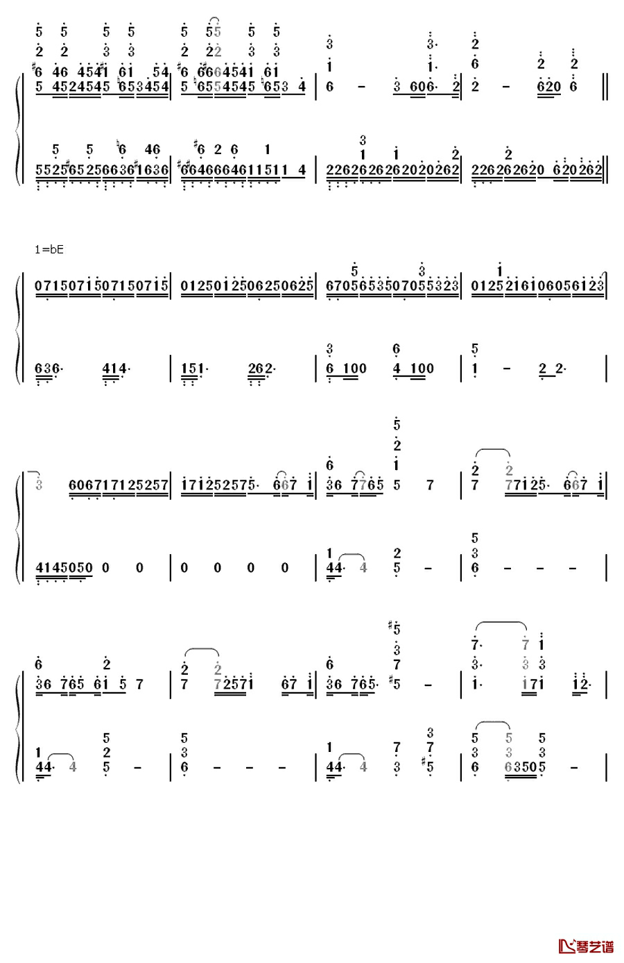 名前のない怪物钢琴简谱-数字双手-
EGOIST3