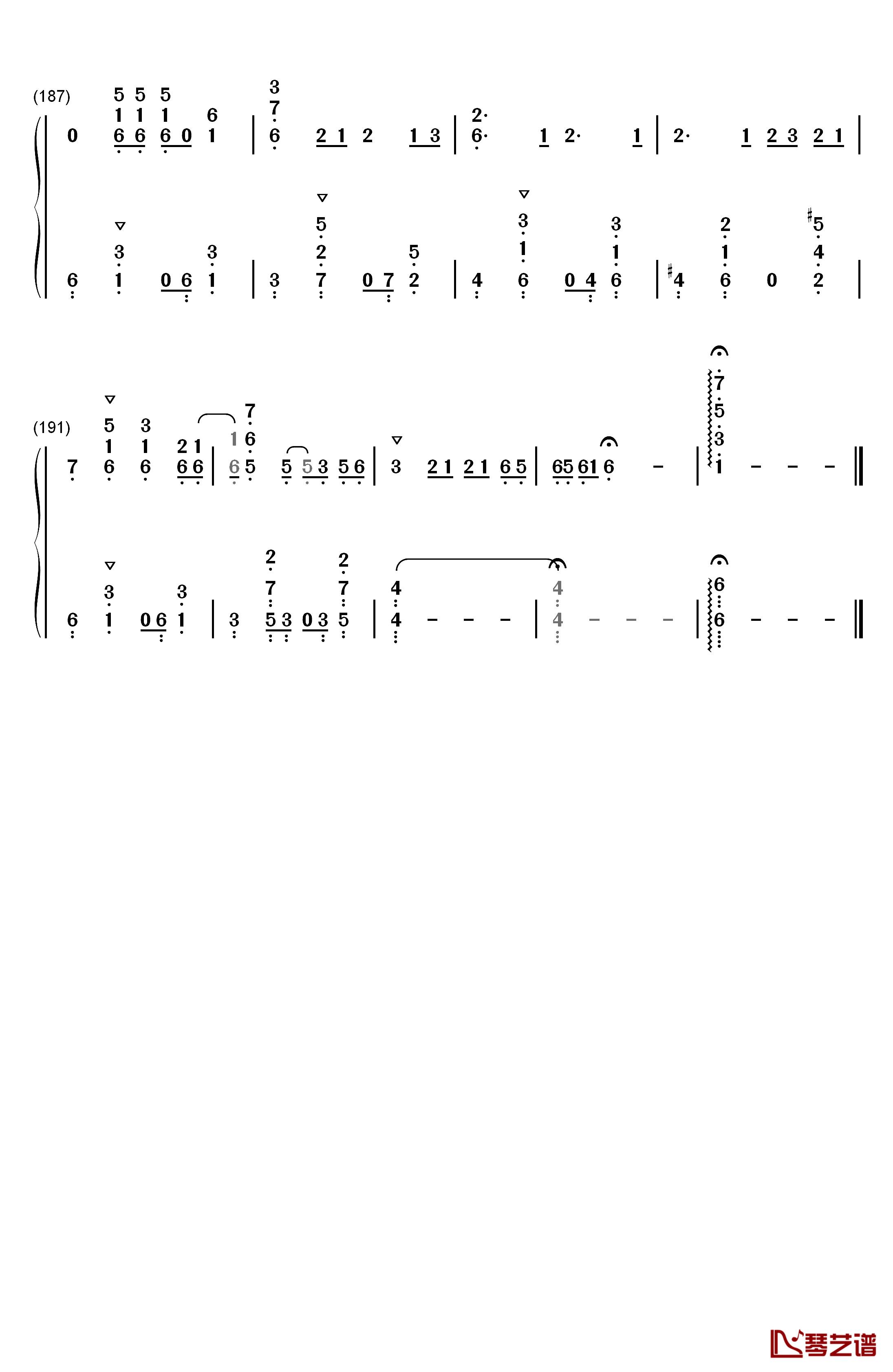 阳炎days钢琴简谱-数字双手-自然の敌P12