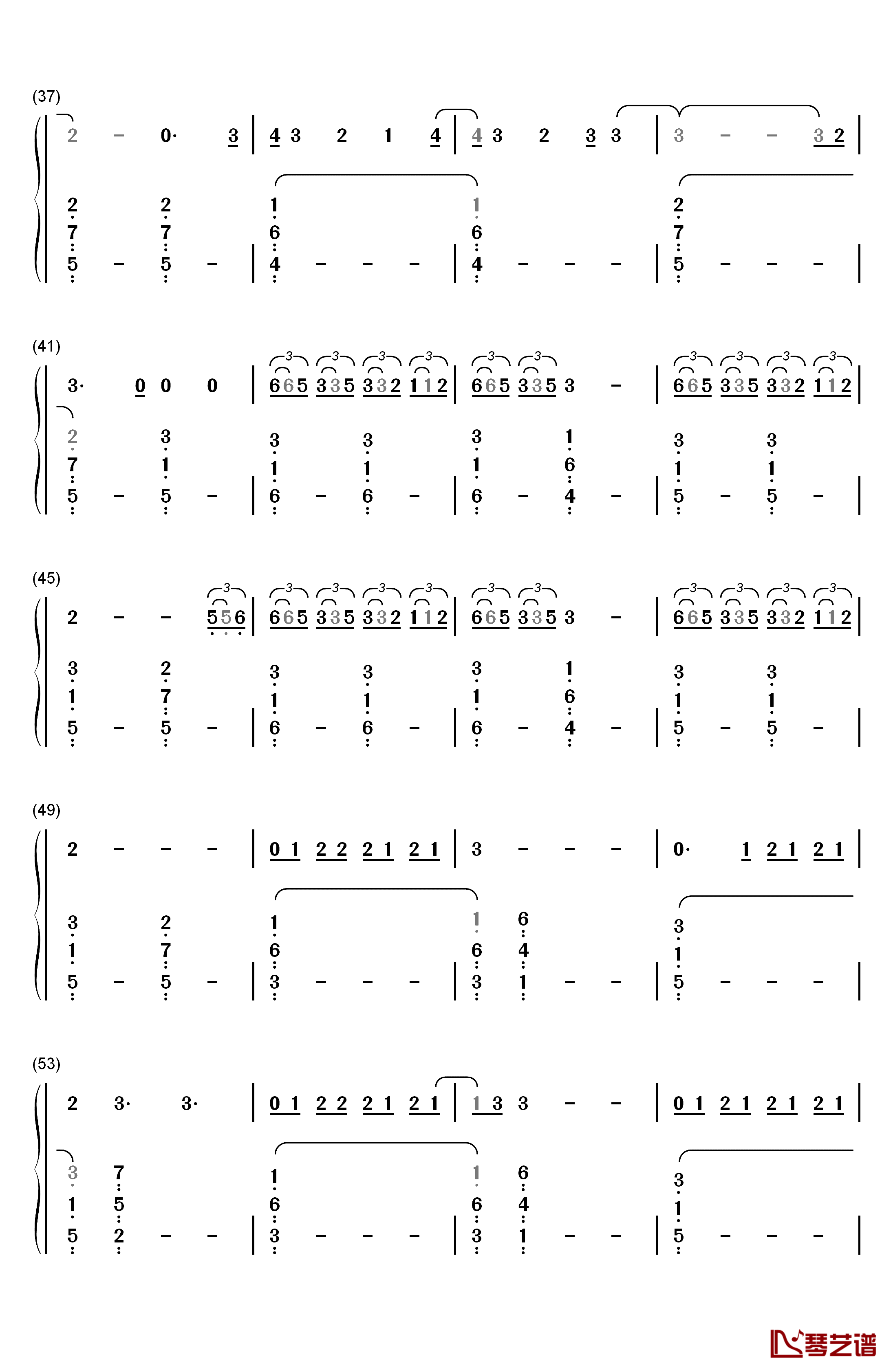 Please Don't Go钢琴简谱-数字双手-Joel Adams3