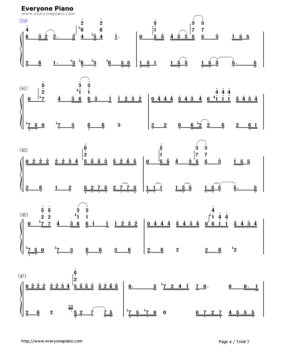 One More Time One More Chance钢琴简谱-数字双手-山崎将义  山崎まさよし4