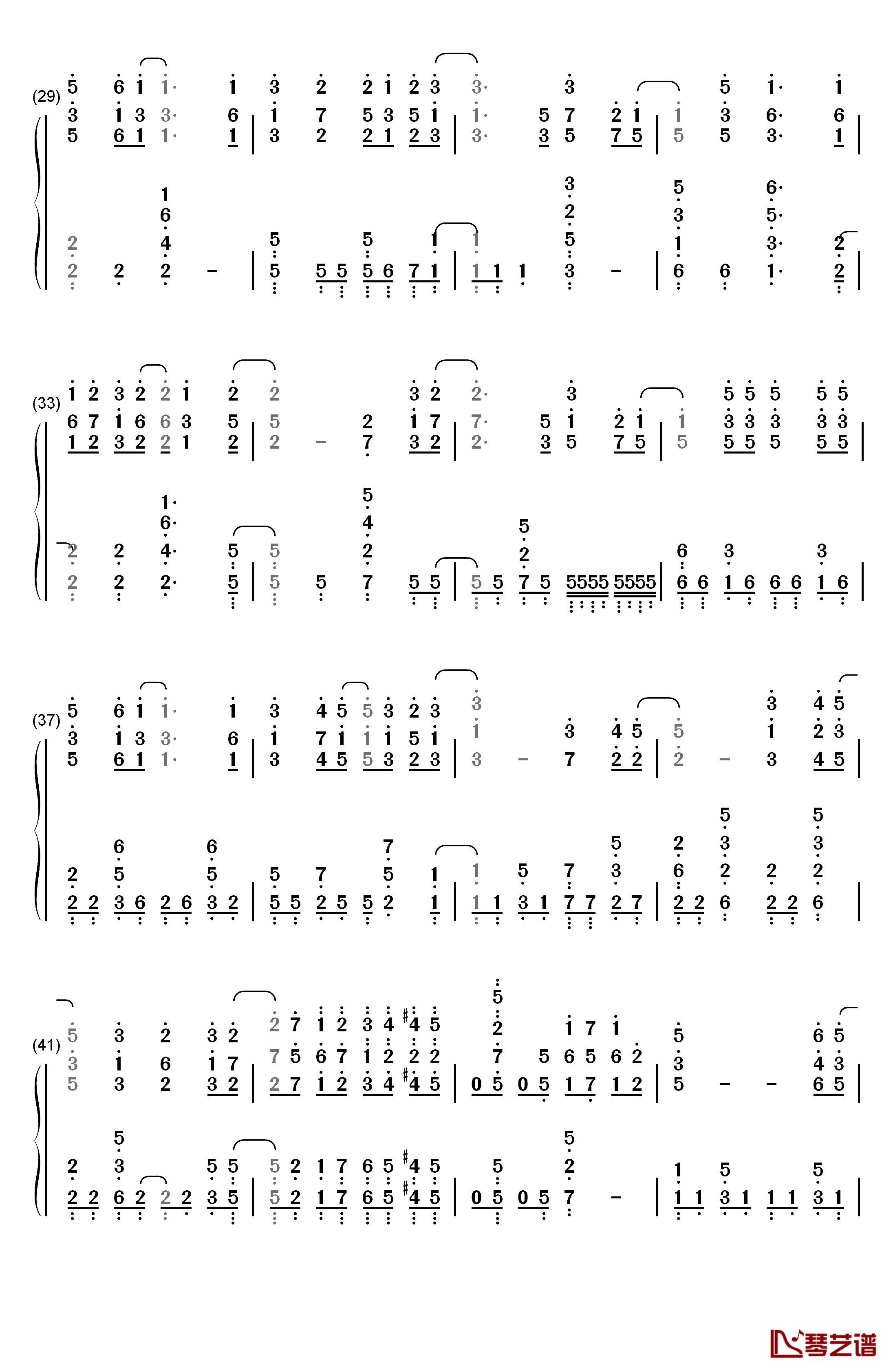 仆らは今のなかで钢琴简谱-数字双手-μ's3