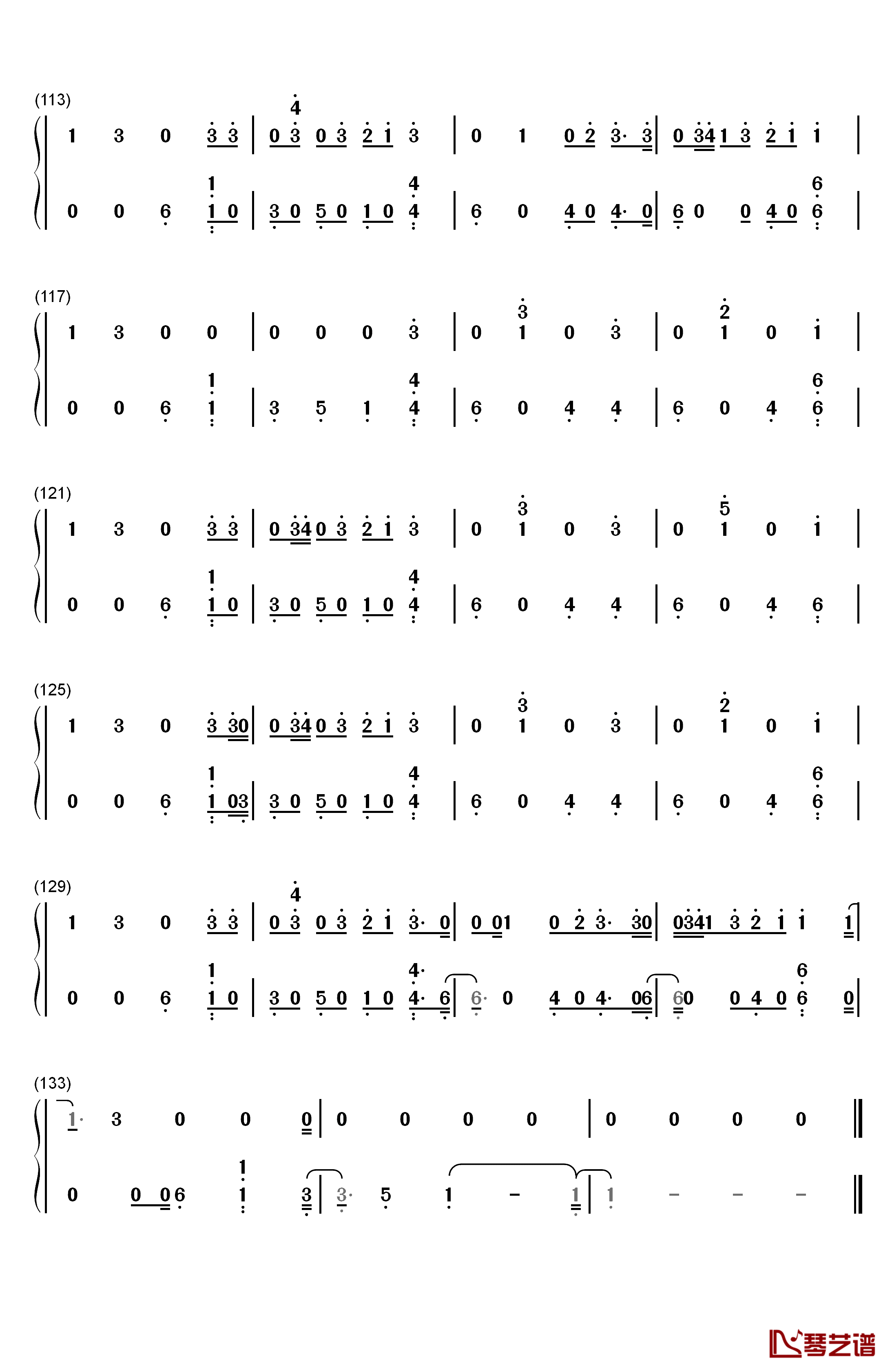 Barbies钢琴简谱-数字双手-Pink6