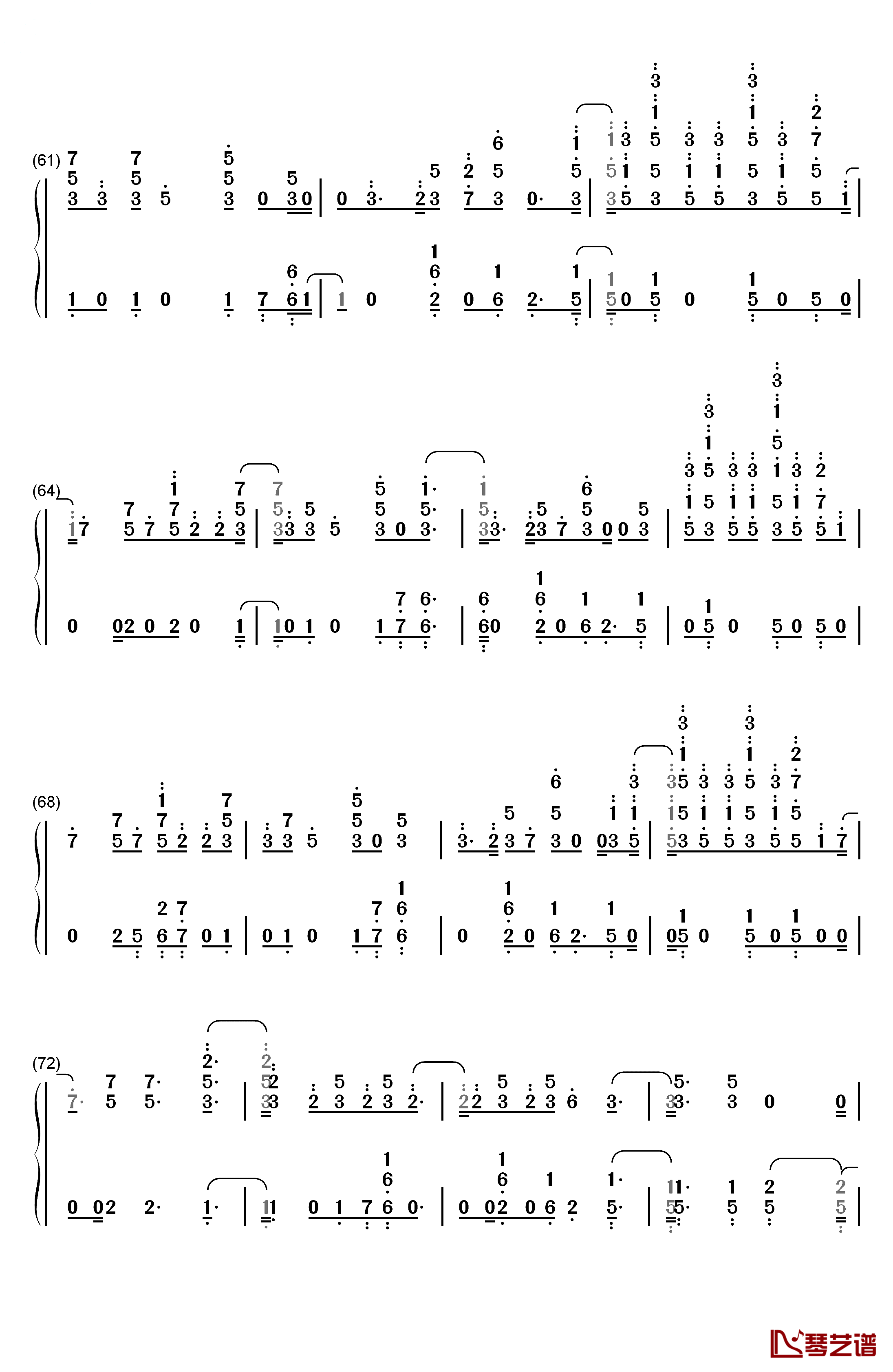 Heatstroke钢琴简谱-数字双手-Calvin Harris5