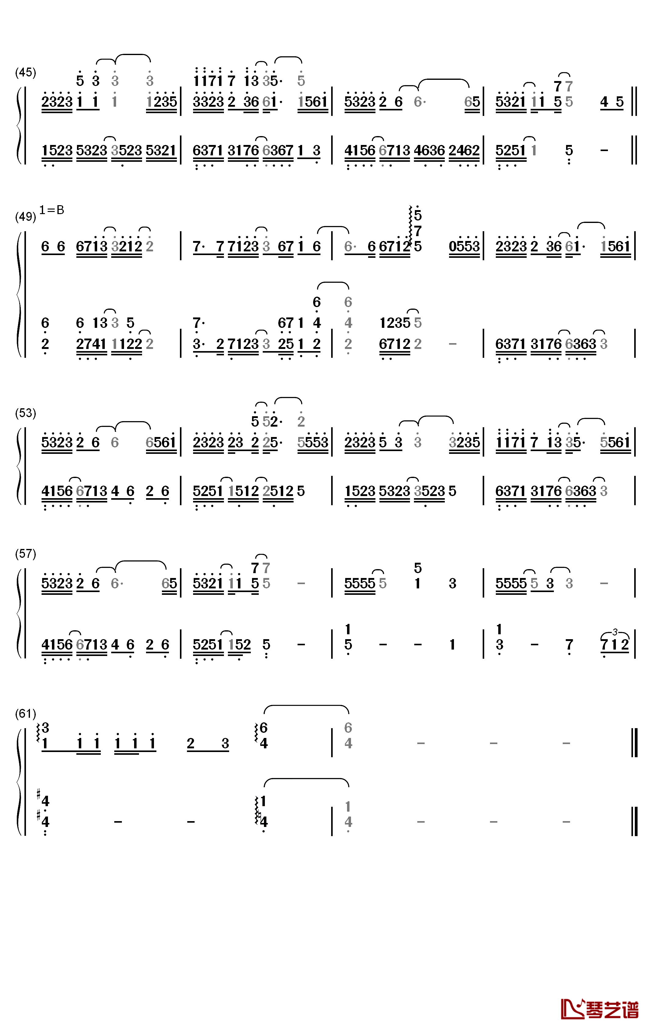 笑场钢琴简谱-数字双手-薛之谦3