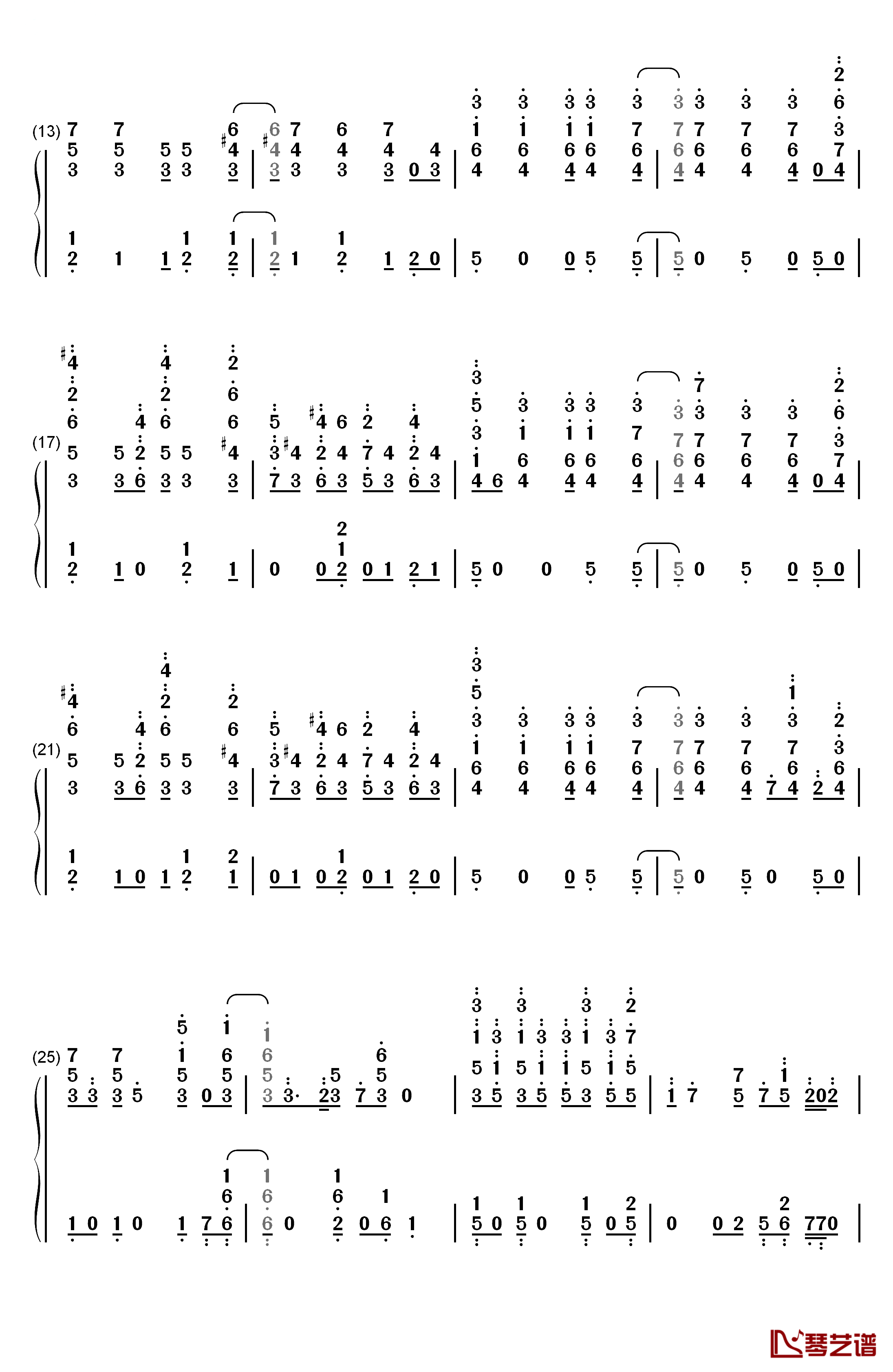 Heatstroke钢琴简谱-数字双手-Calvin Harris2