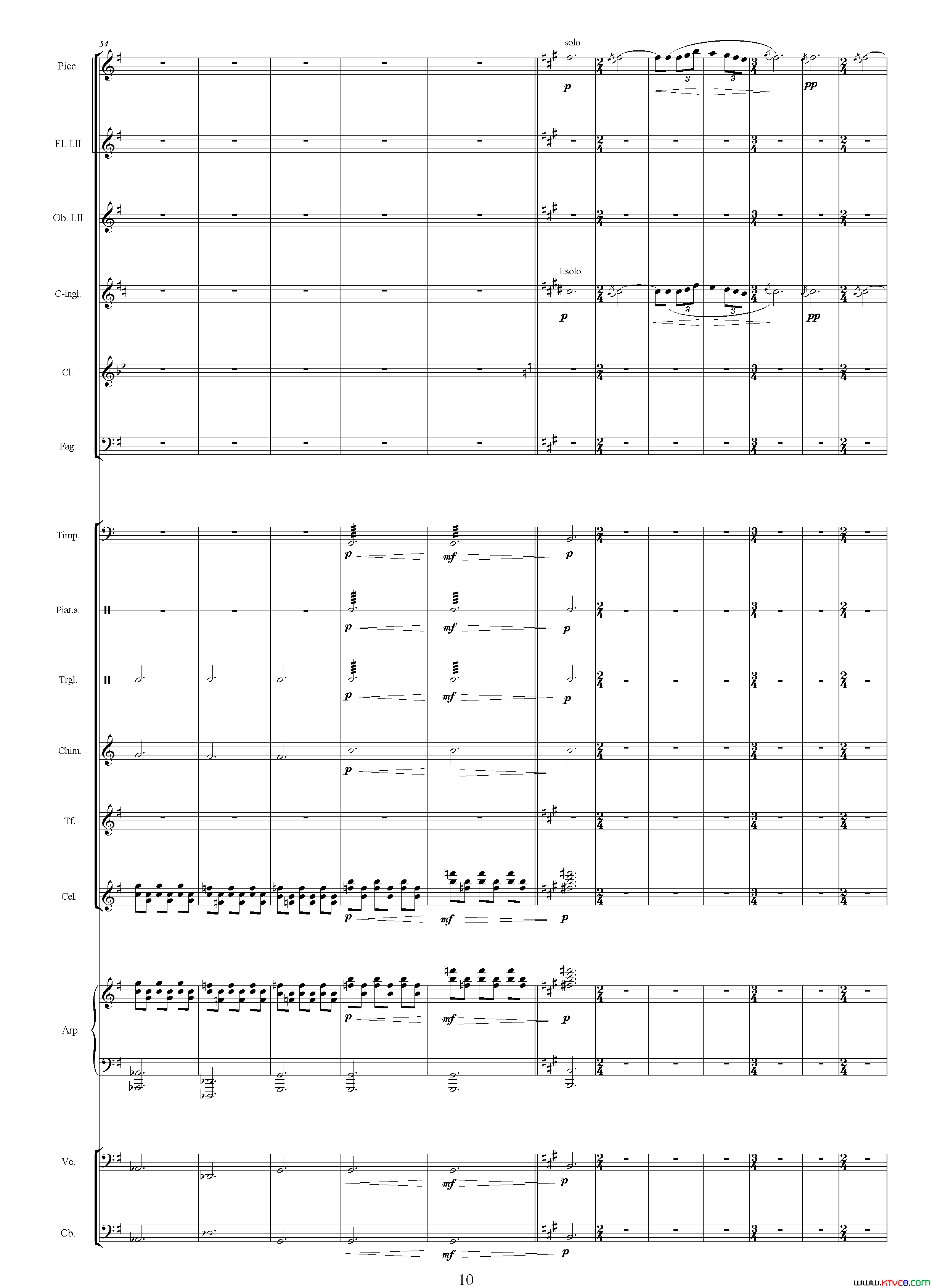 如意影片《如意》主题曲、总谱简谱1