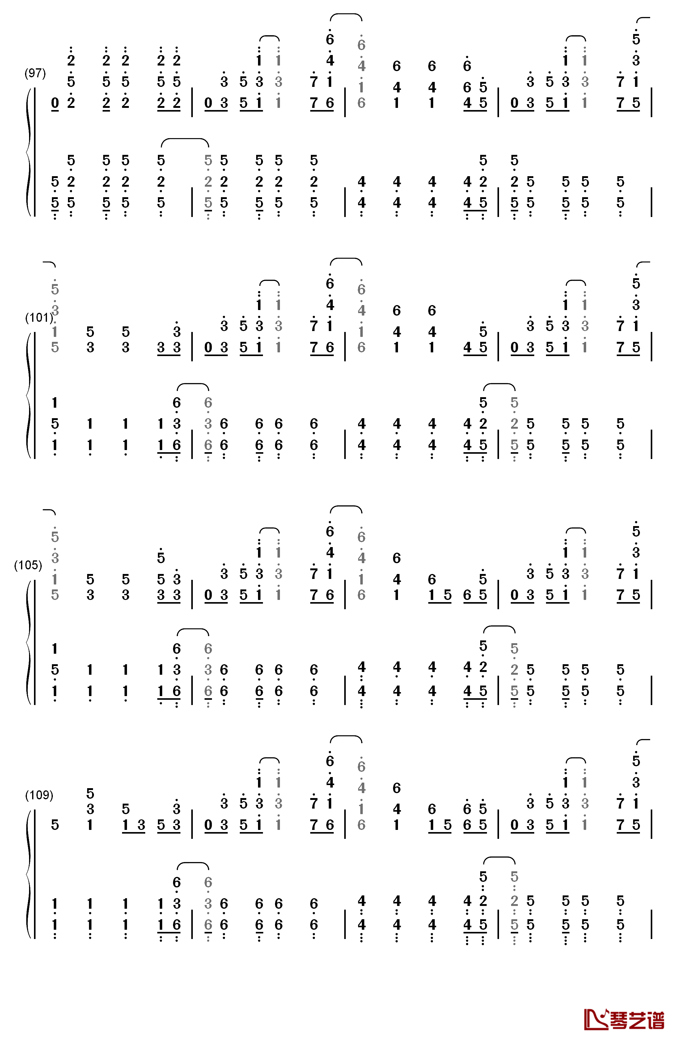 Viva la Vida钢琴简谱-数字双手-ColdPlay6