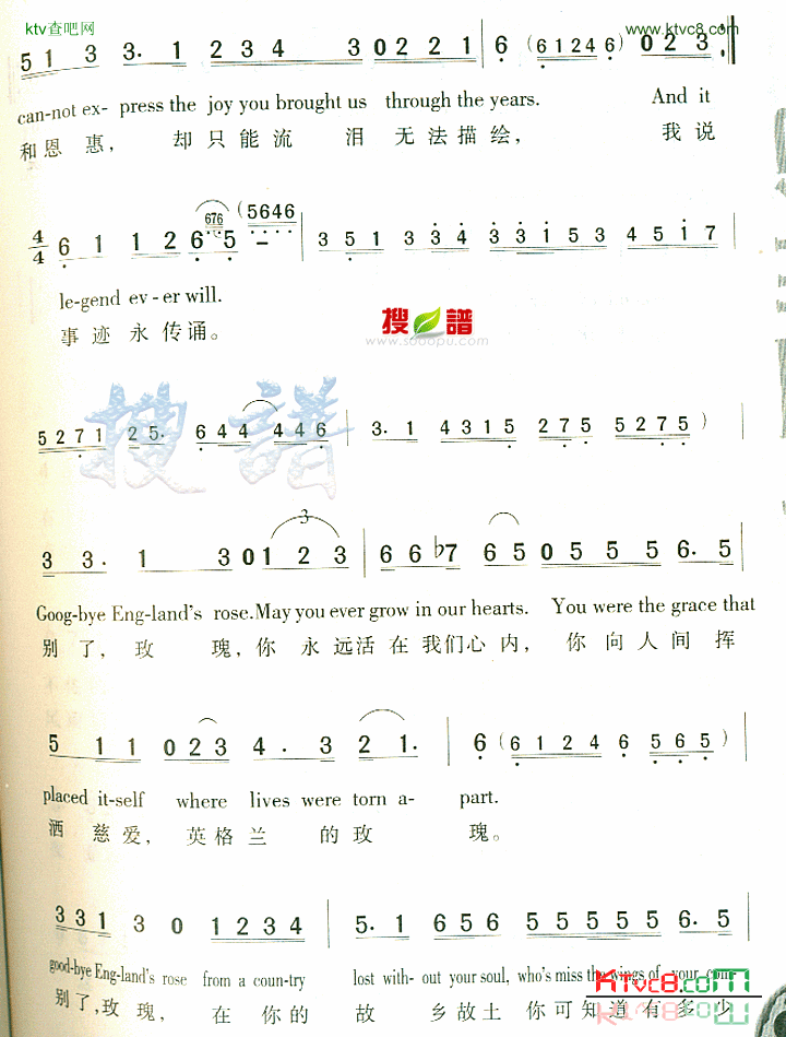 CandleInTheWind简谱1