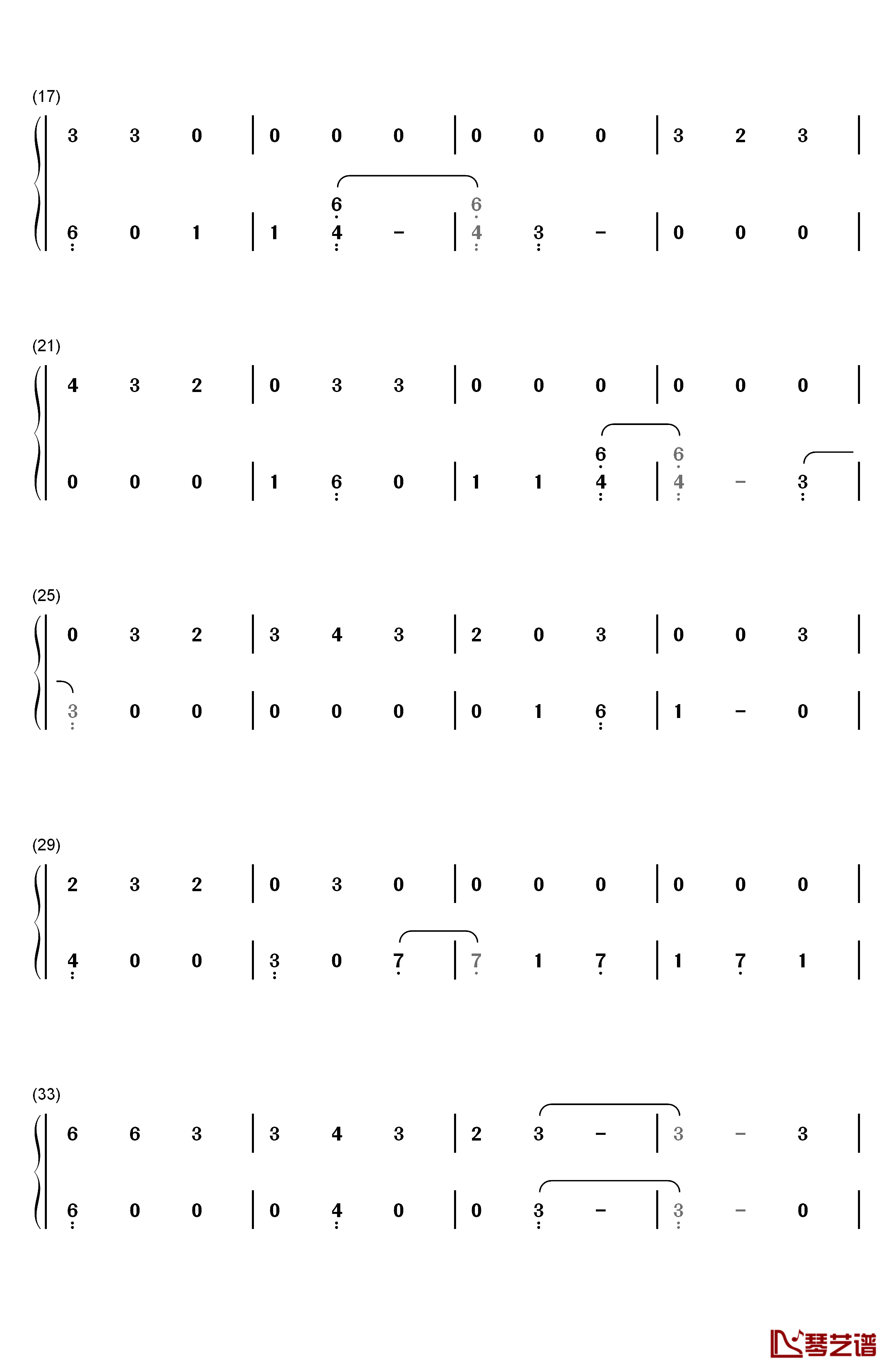 Havana钢琴简谱-数字双手-Camila Cabello2