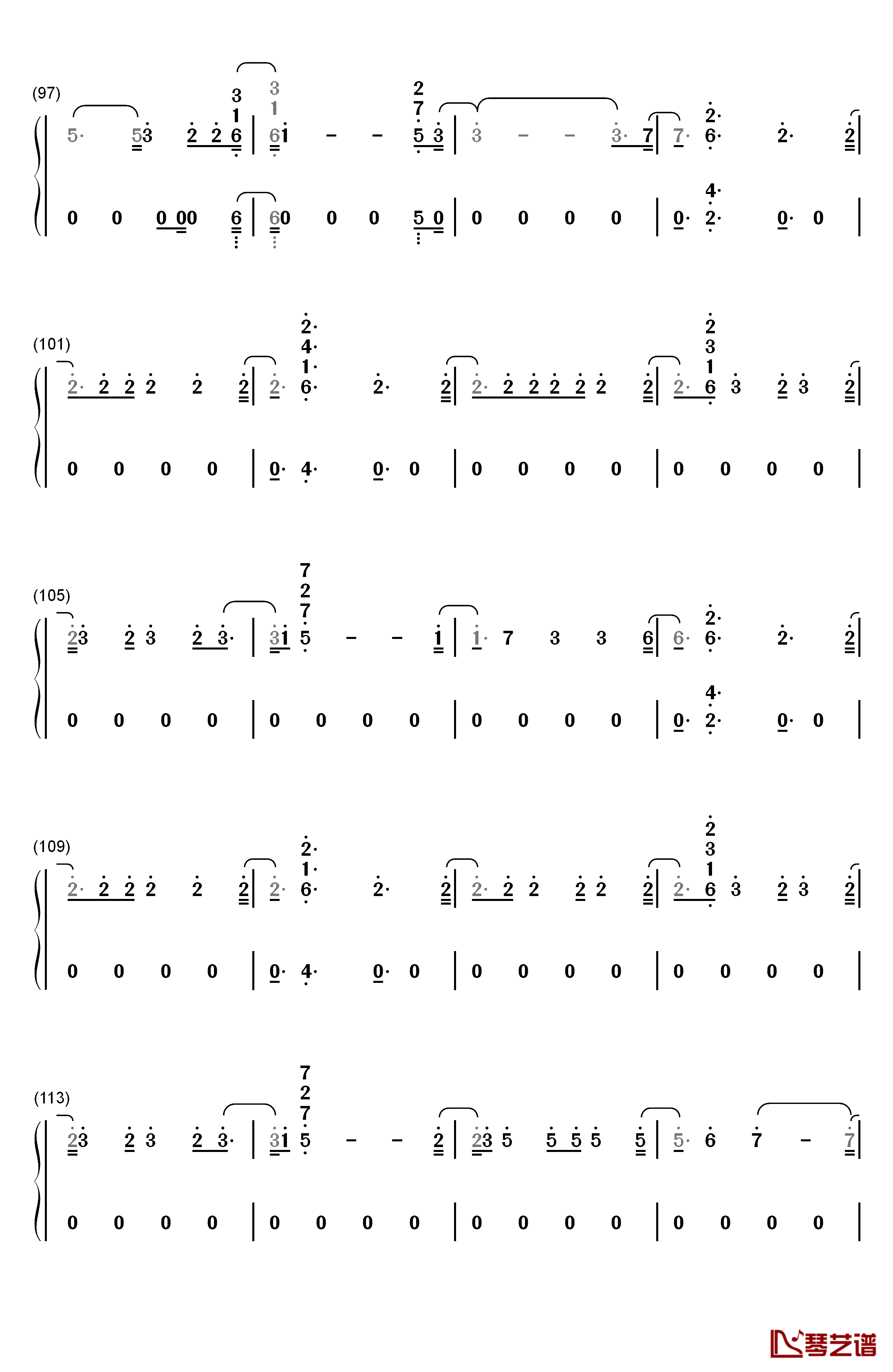 Learn To Let Go钢琴简谱-数字双手-Kesha6