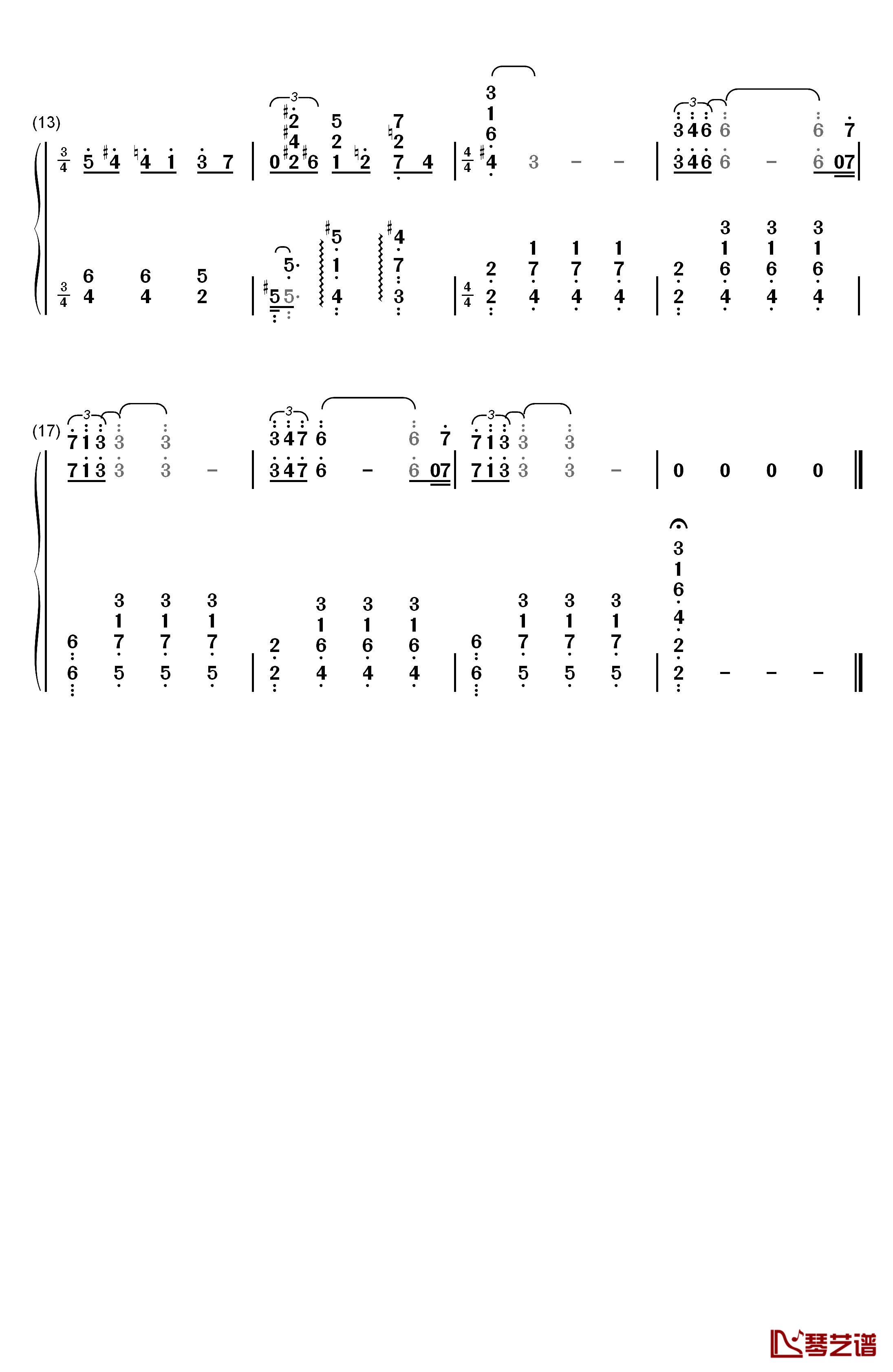 Before Long钢琴简谱-数字双手-坂本龙一2