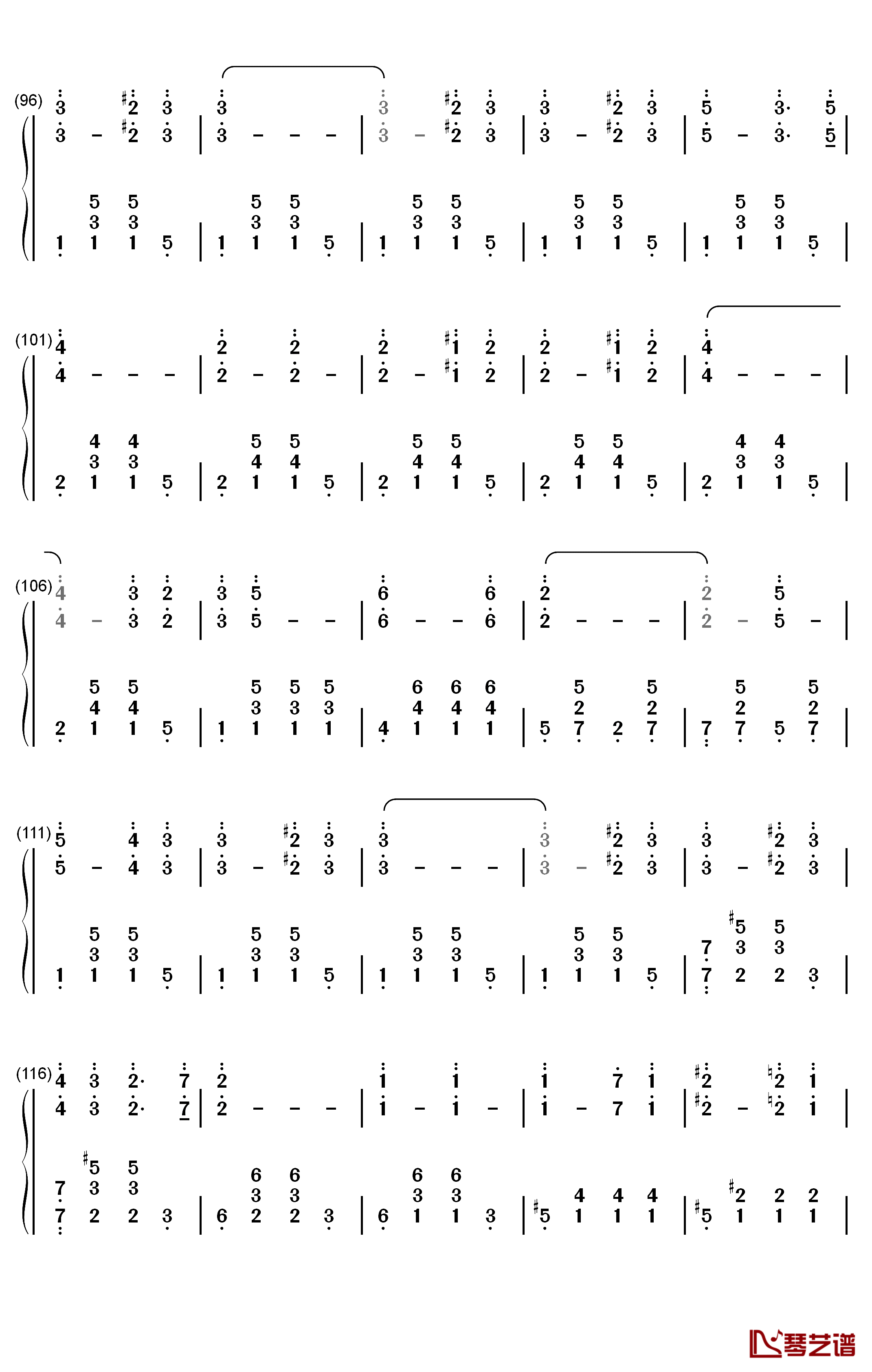 The Stars and Stripes Forever钢琴简谱-数字双手-John Philip Sousa5