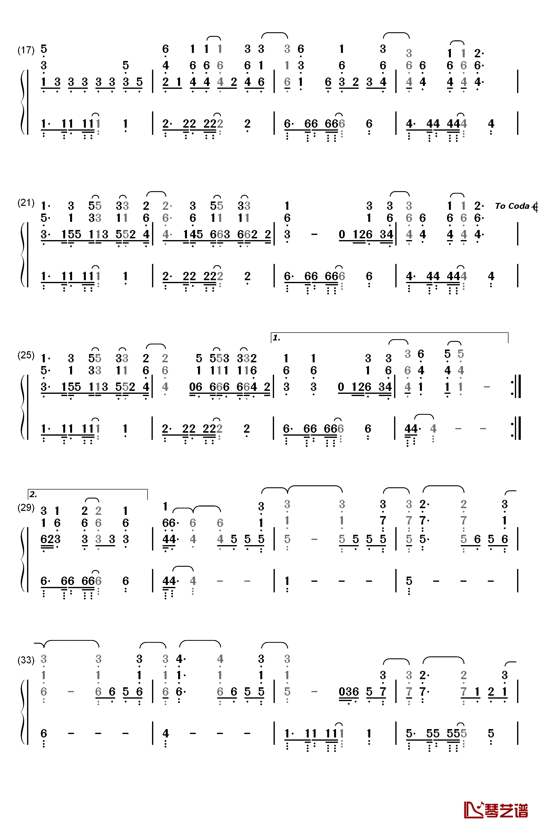 The War Is Over钢琴简谱-数字双手-Kelly Clarkson2