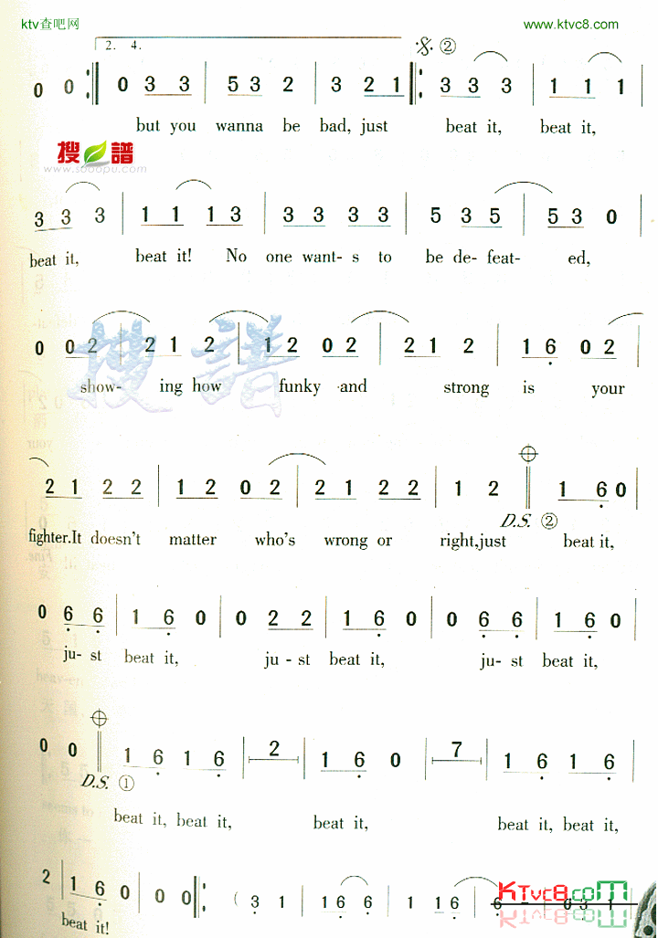 BeatIt简谱1