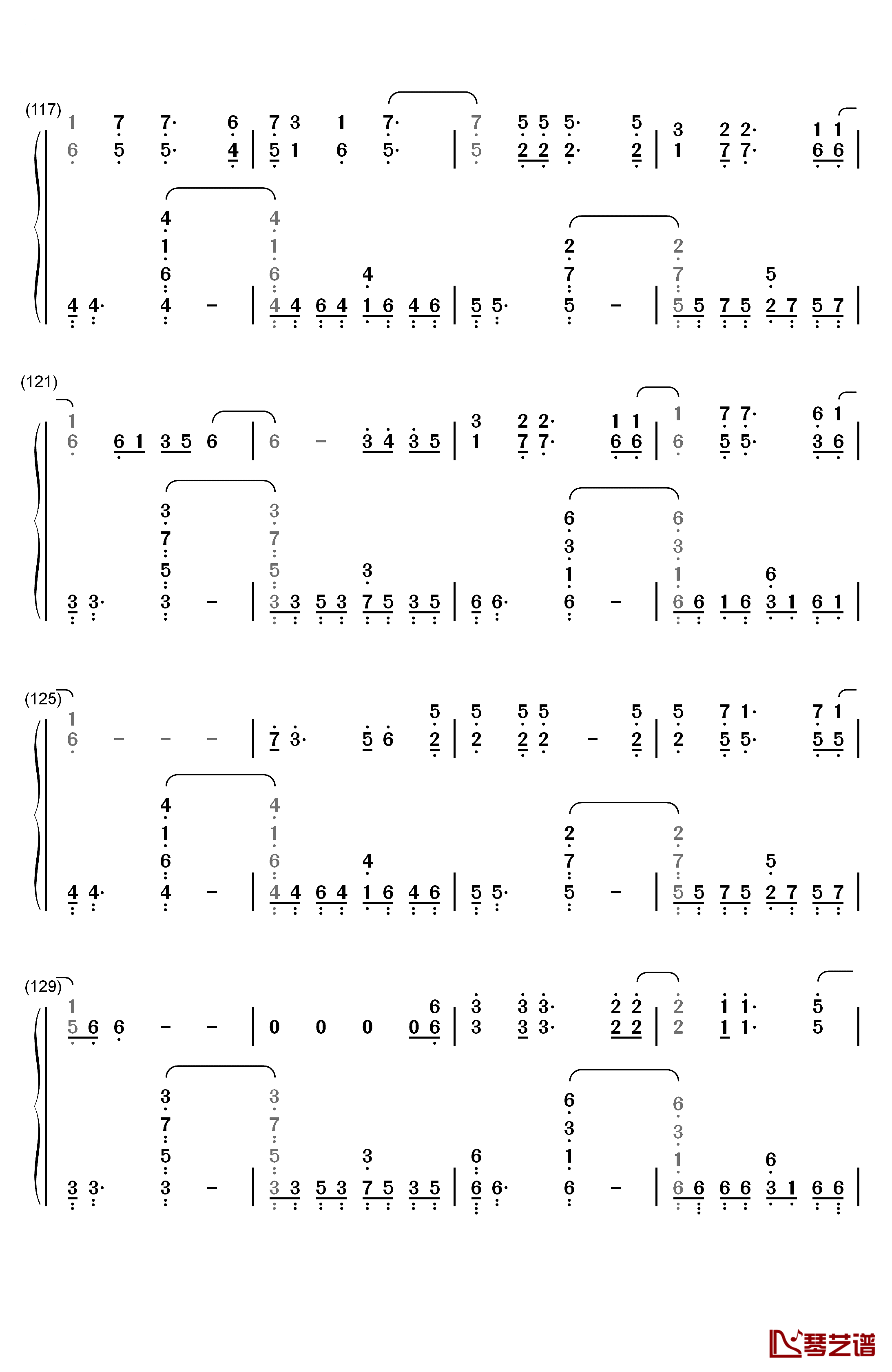 Signal钢琴简谱-数字双手-TK from 凛として时雨8