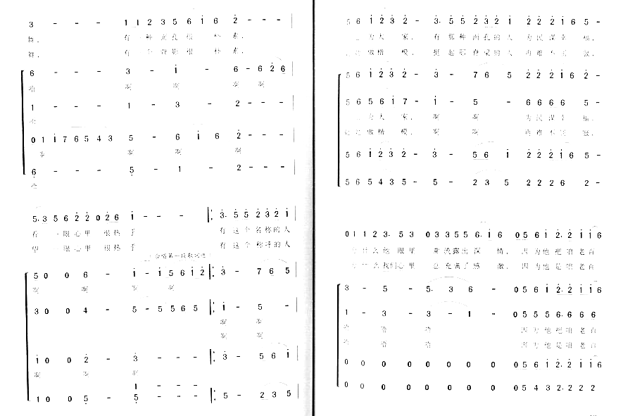 人民公仆女声独唱、伴唱简谱1