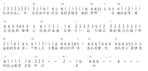 披着羊皮的狼===可听简谱1