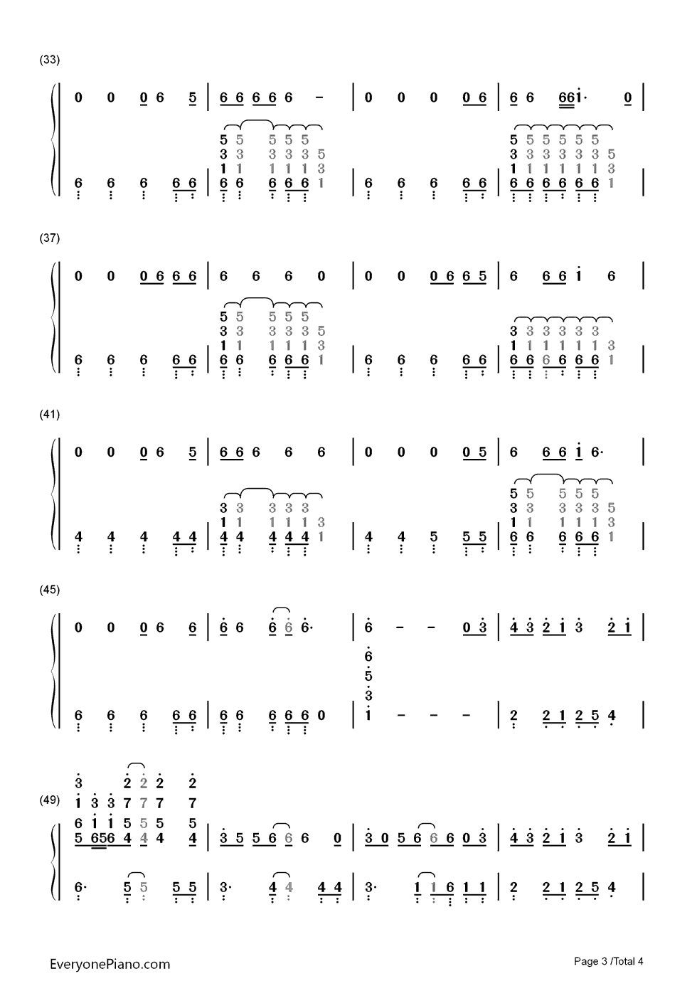 Rock the Casbah钢琴简谱-数字双手-The Clash3