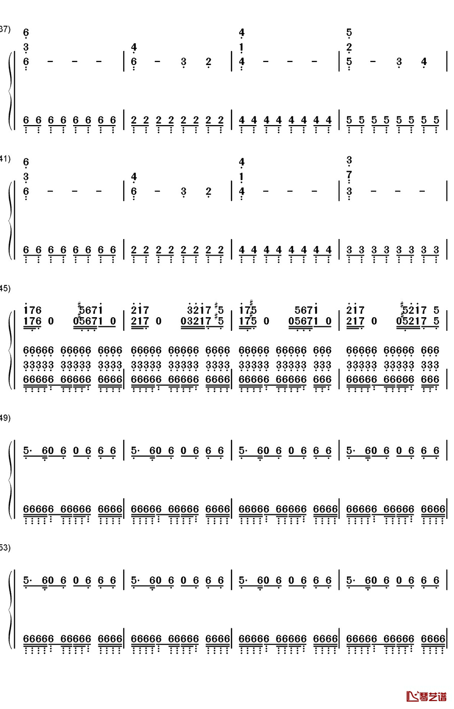 Mein Herz Brennt钢琴简谱-数字双手-Rammstein3