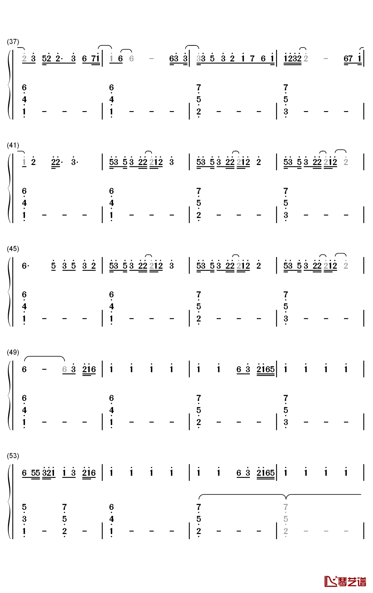 More and More钢琴简谱-数字双手-TWICE3