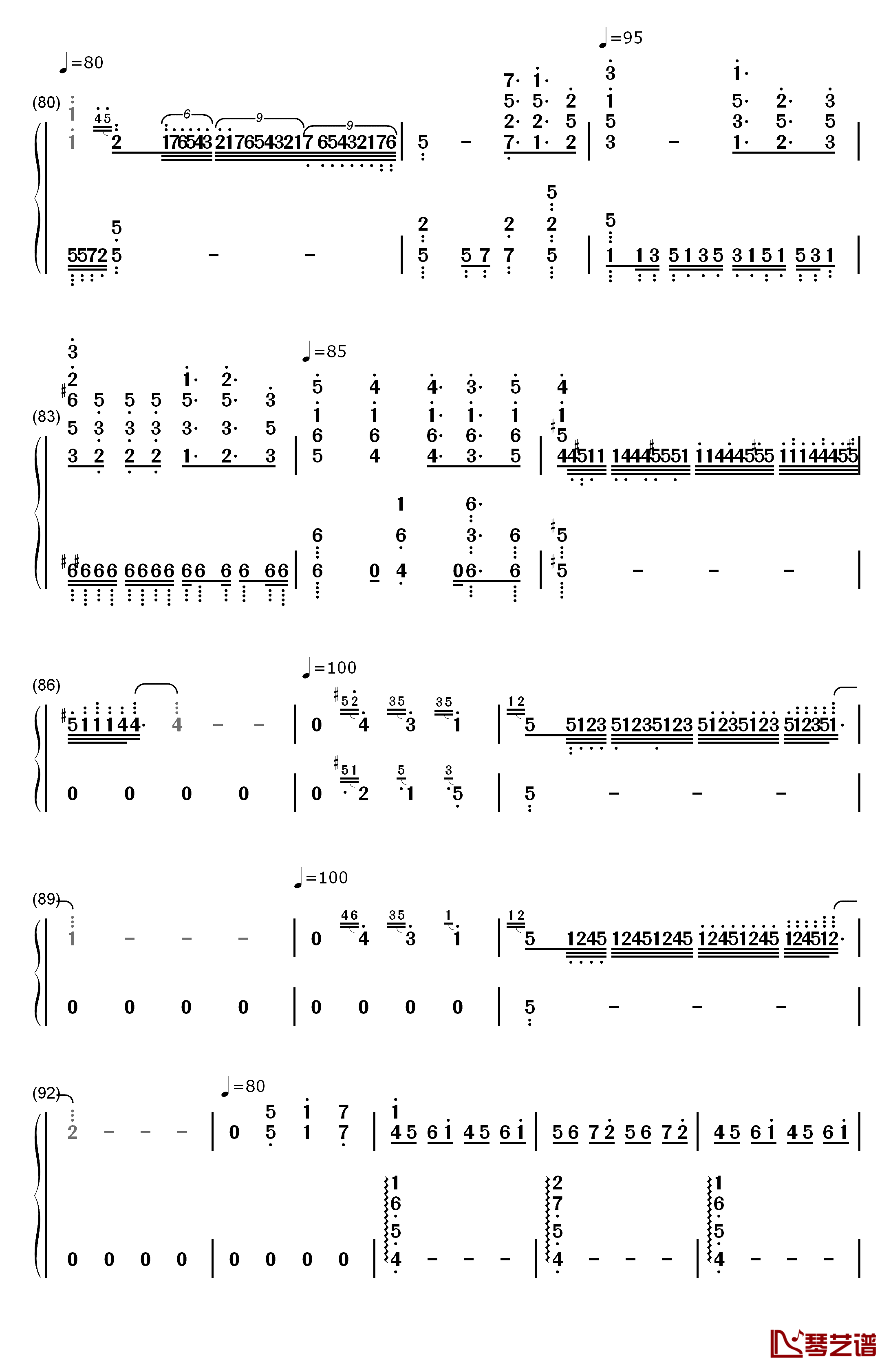 Part of Your World钢琴简谱-数字双手-Alan Menken5