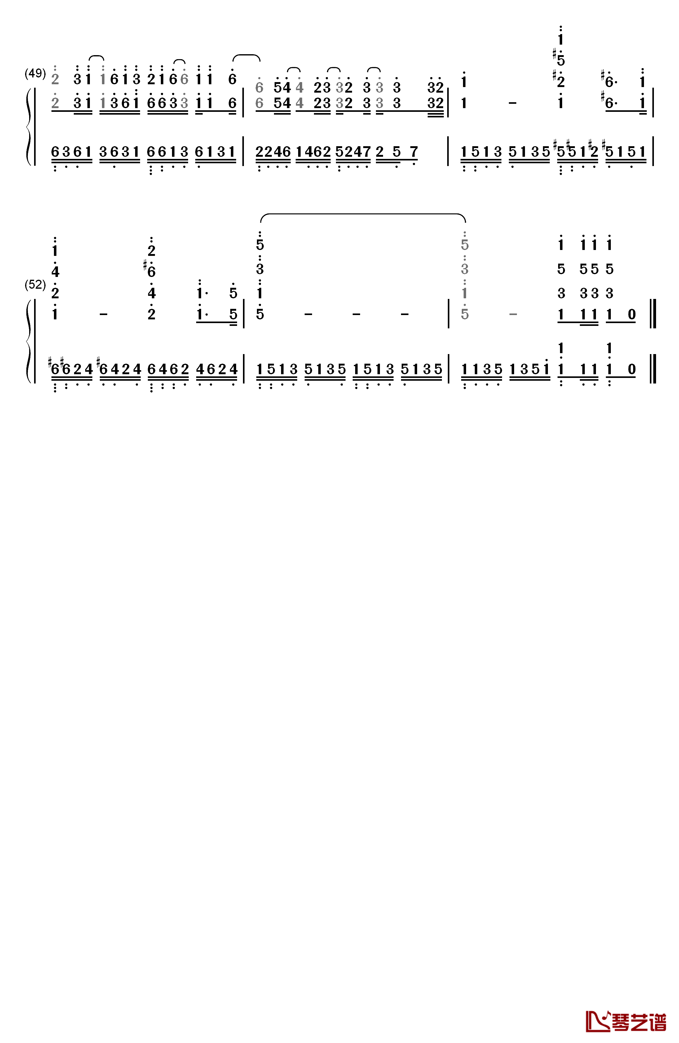 I Just Called to Say I Love You钢琴简谱-数字双手-Stevie Wonder4