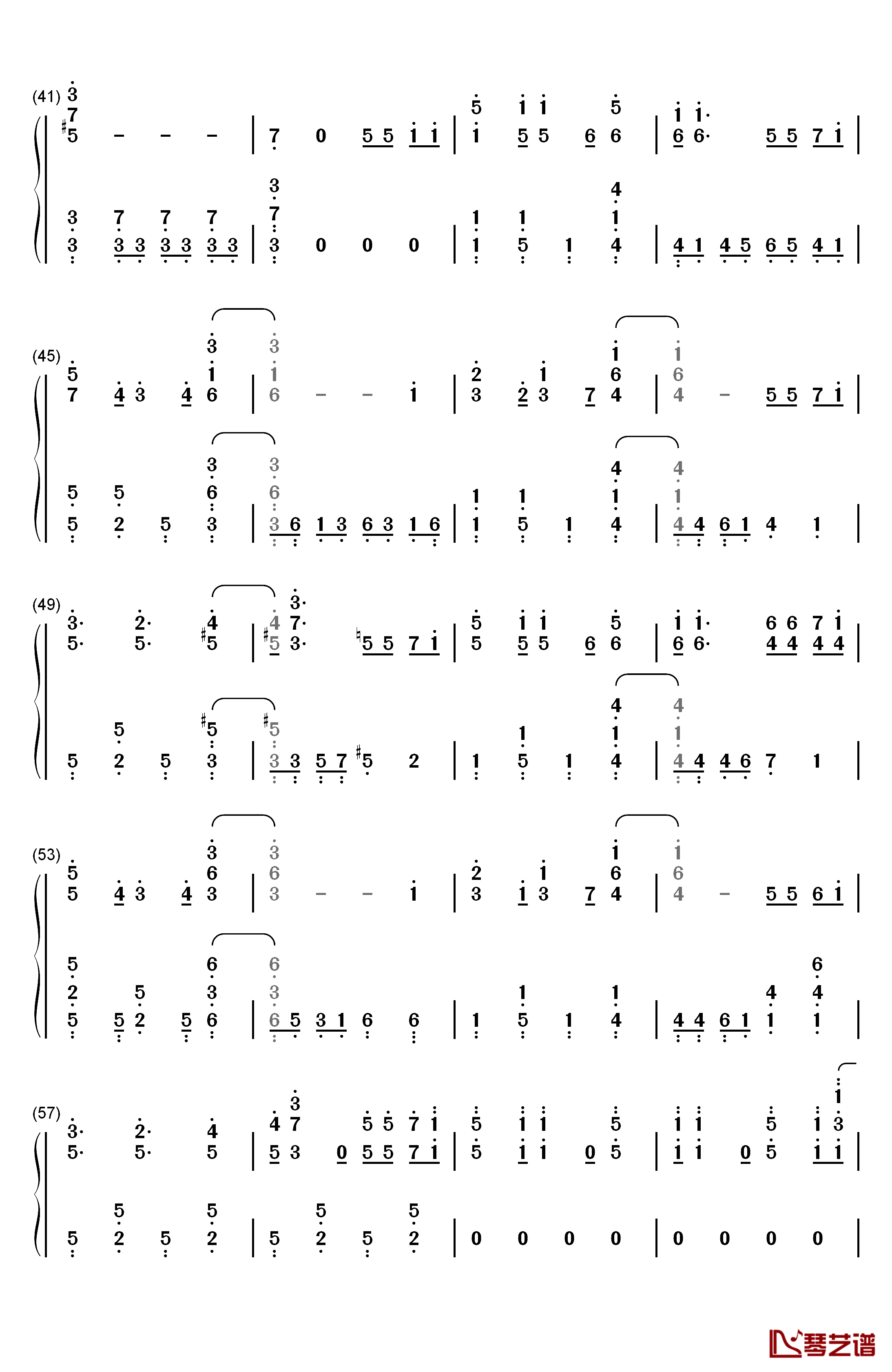 Rough Diamonds钢琴简谱-数字双手-SCREEN mode3