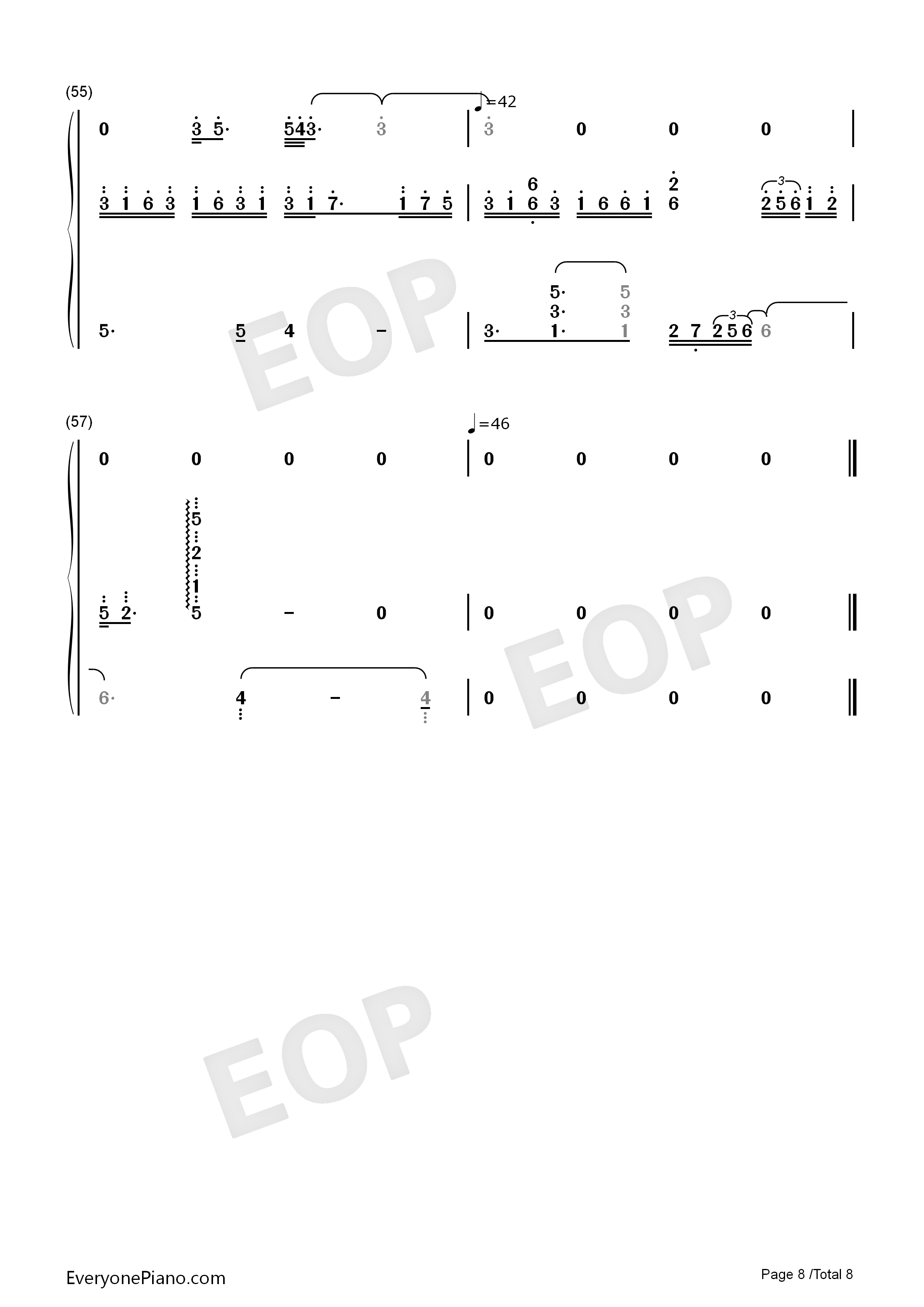 学不会钢琴简谱-林俊杰演唱8