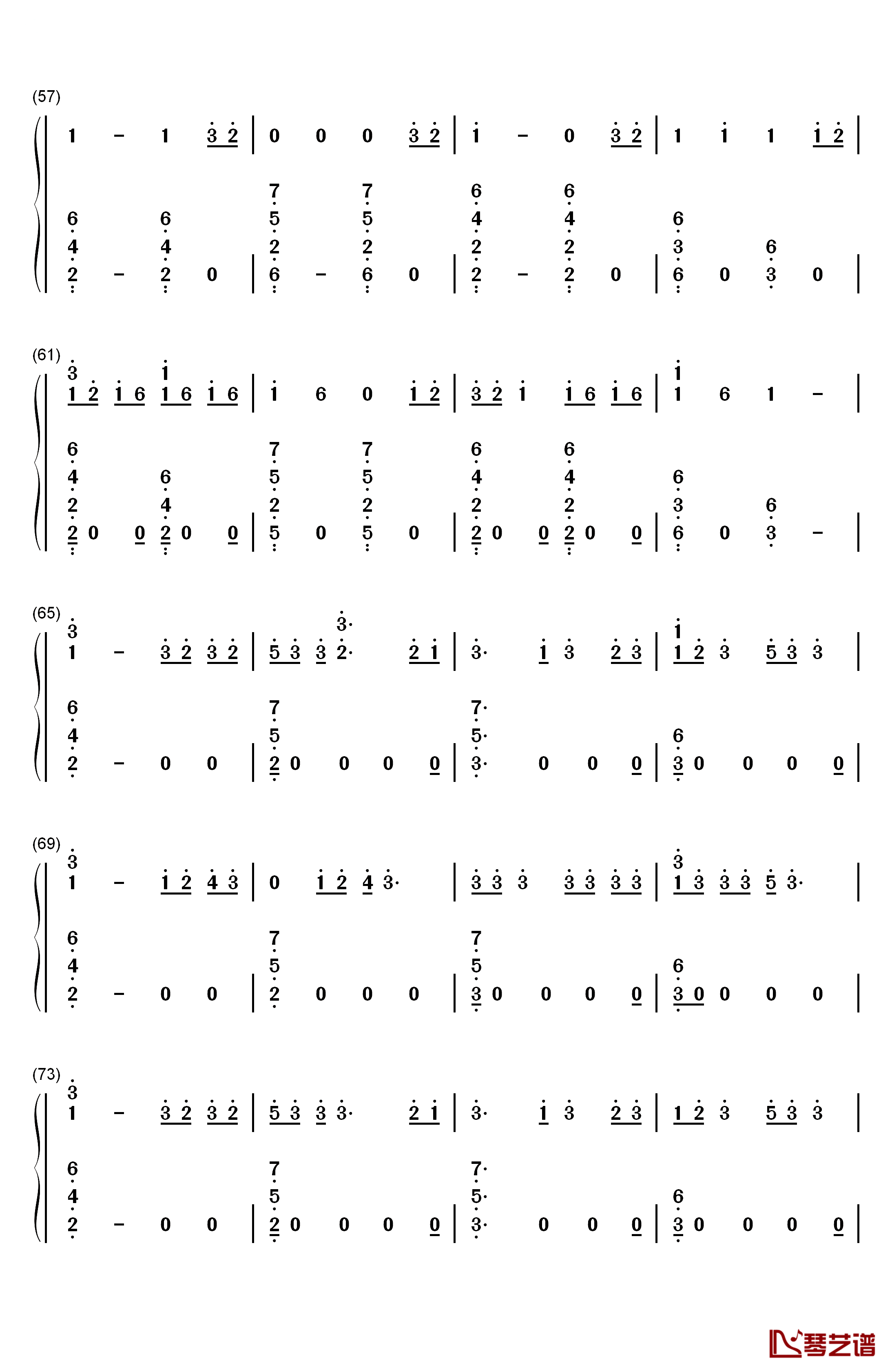 Dawn Of Us钢琴简谱-数字双手-王嘉尔4