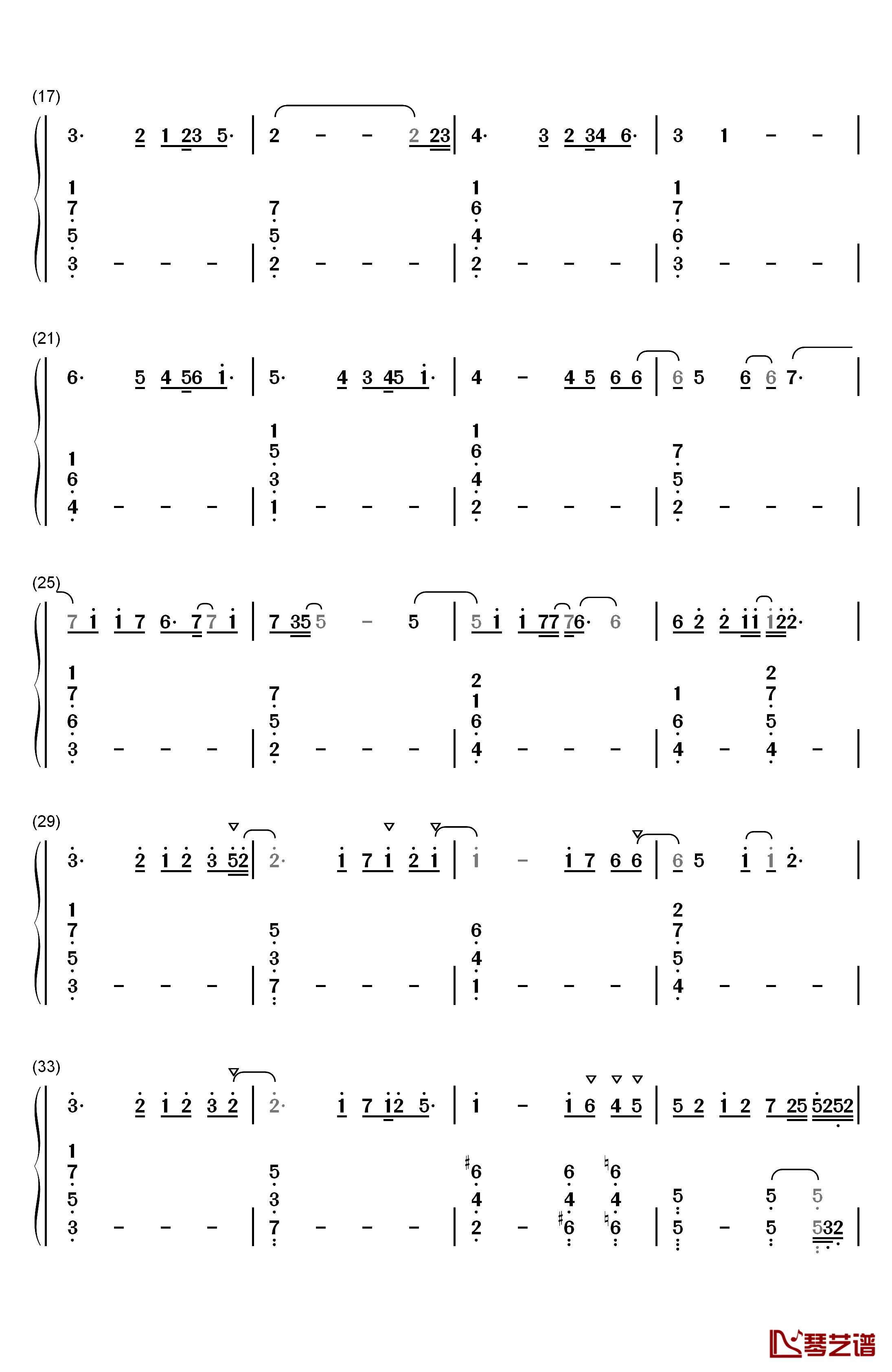 La Incondicional钢琴简谱-数字双手-Luis Miguel2