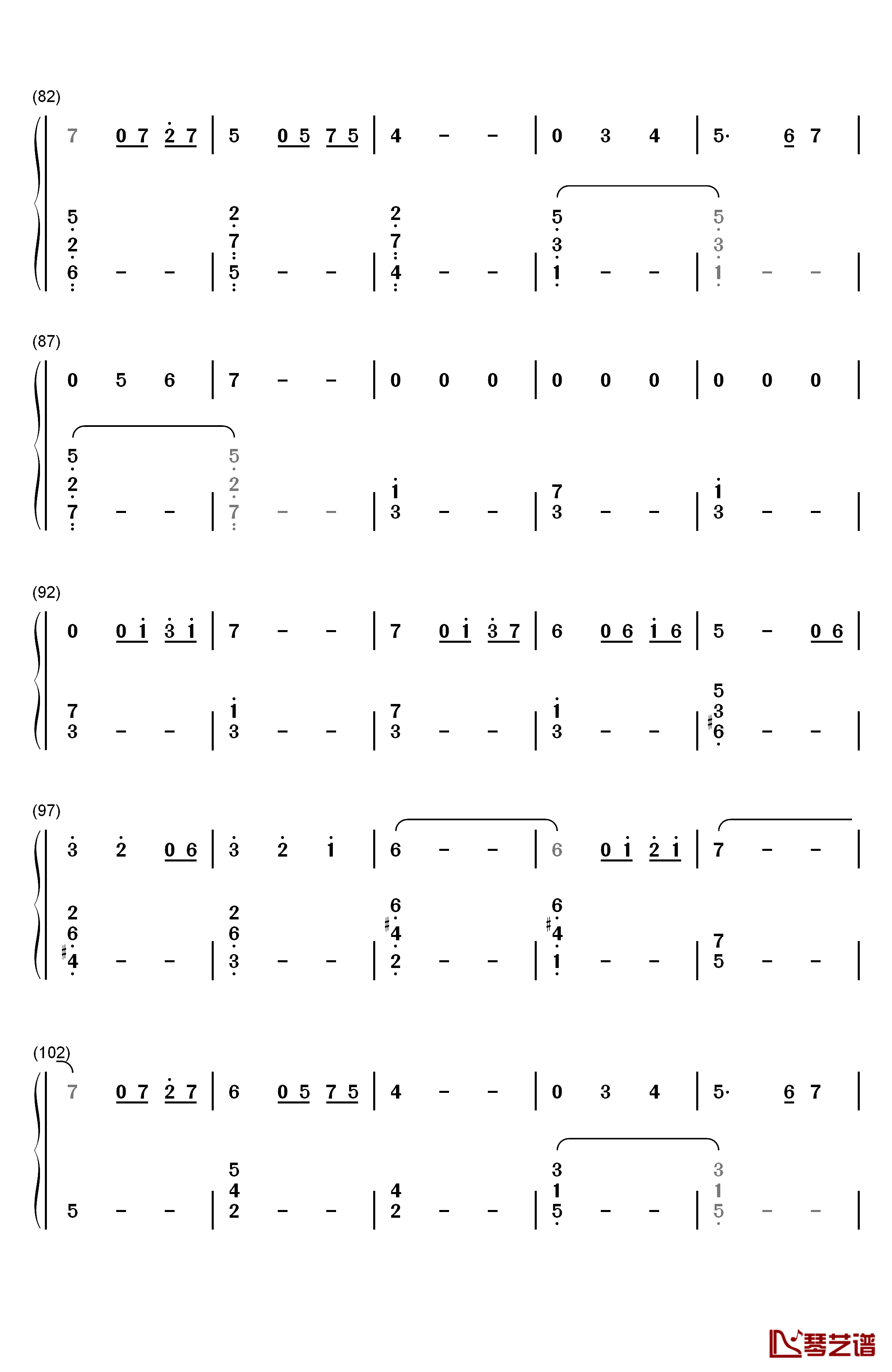 Married Life钢琴简谱-数字双手-Michael Giacchino5