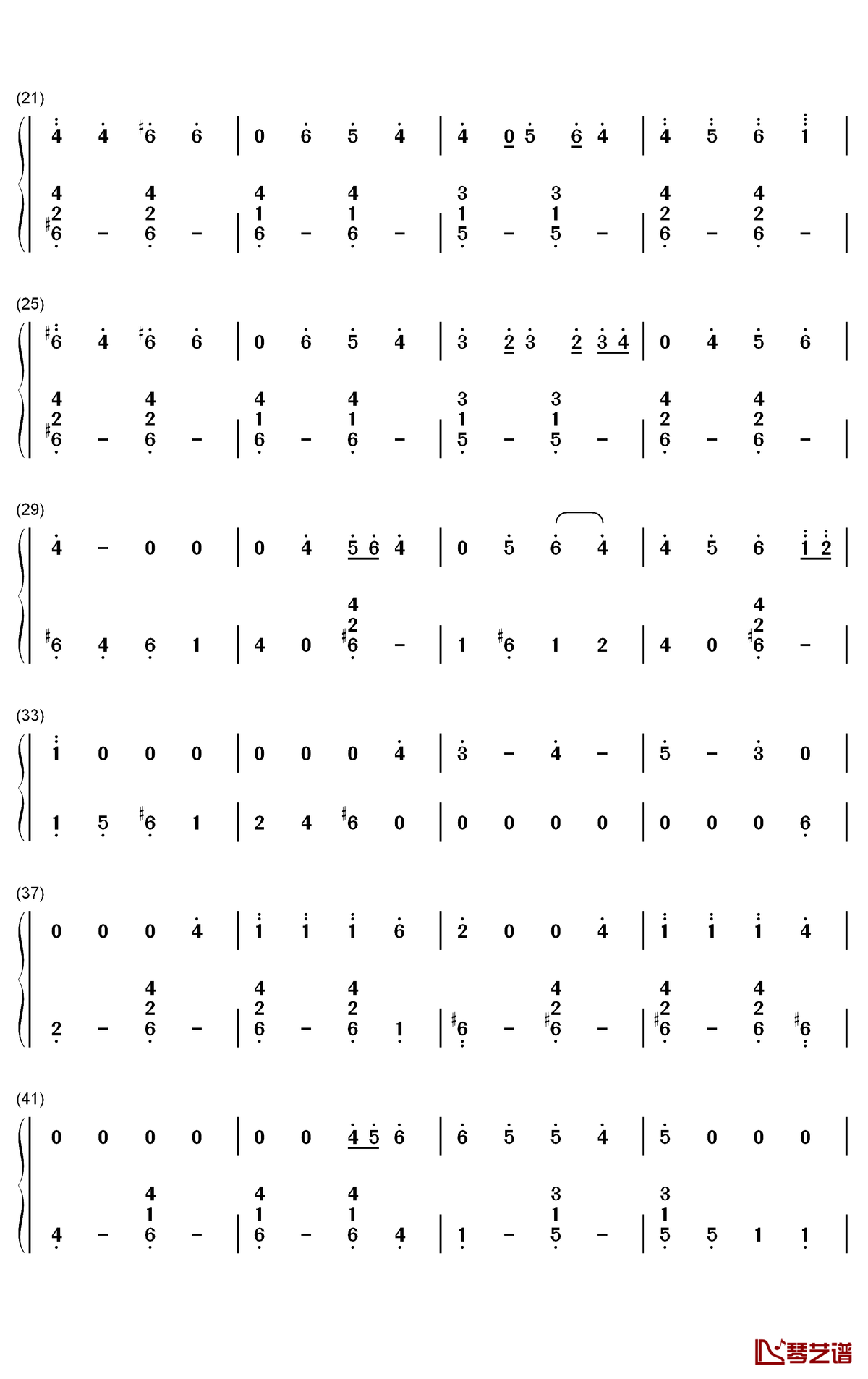 Crying Sun钢琴简谱-数字双手-Tomoko2