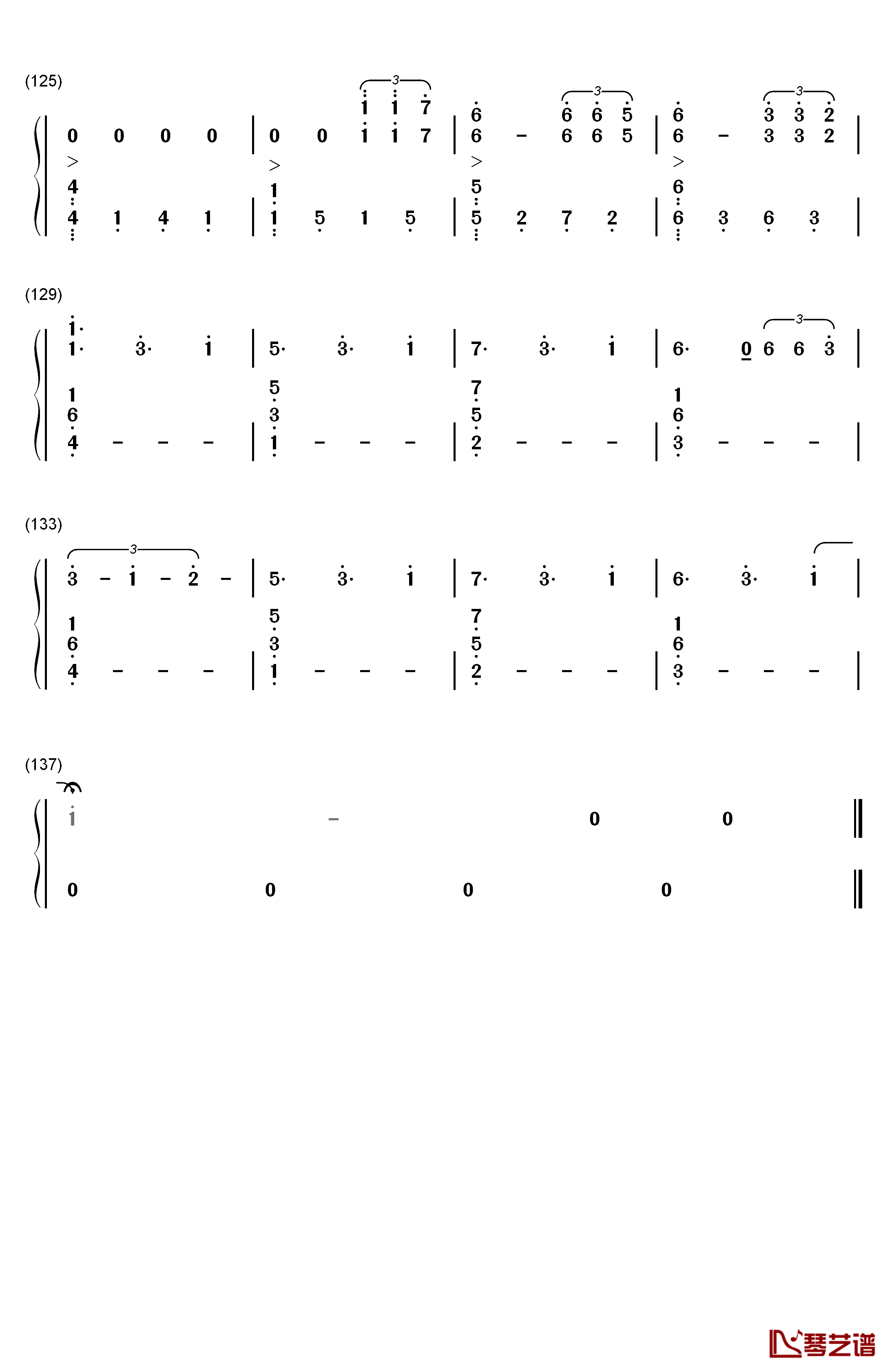 Don't Let Me Down钢琴简谱-数字双手-The Chainsmokers7